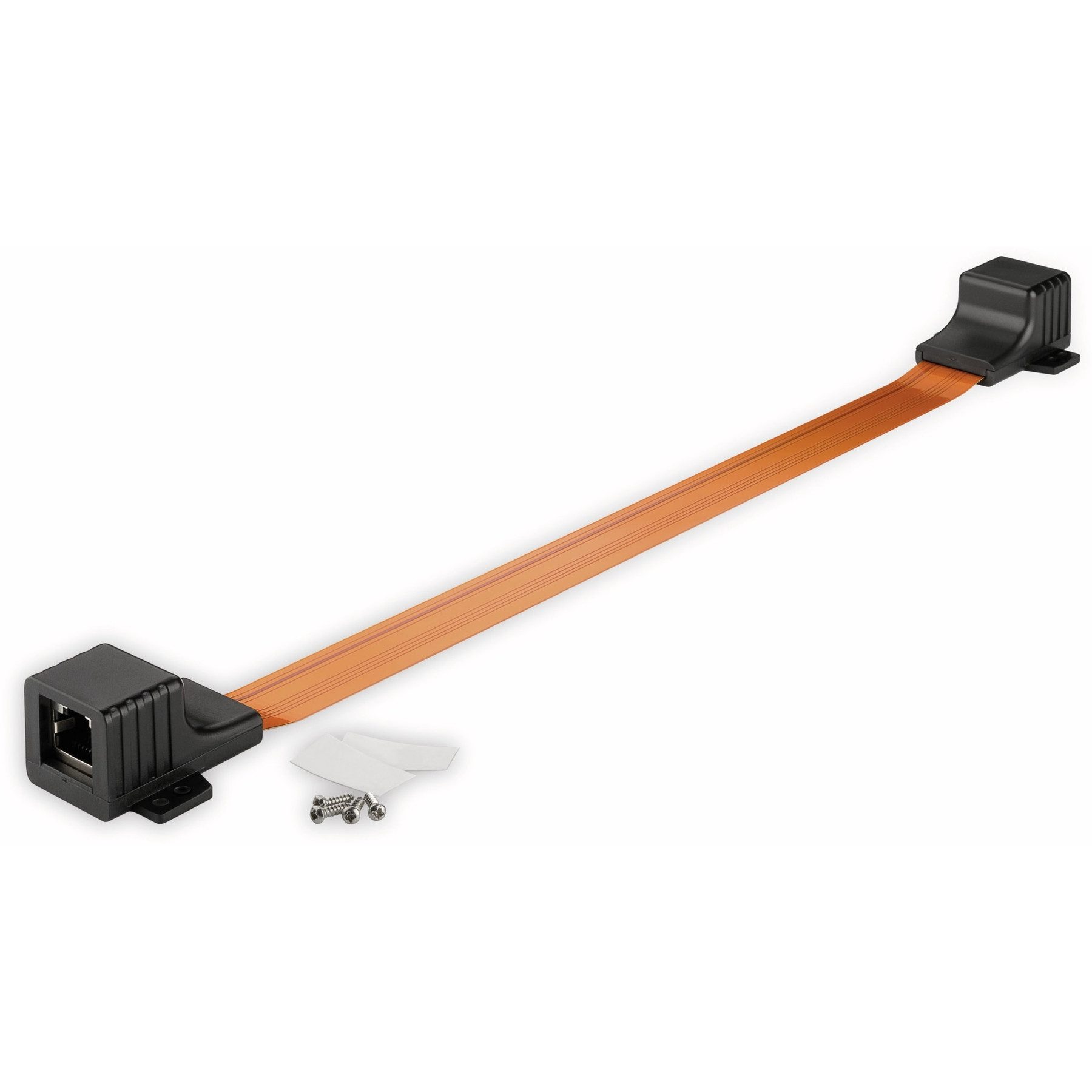 Goobay GOOBAY RJ-45 Fensterdurchführung Ultra Slim, 25 cm LAN-Kabel
