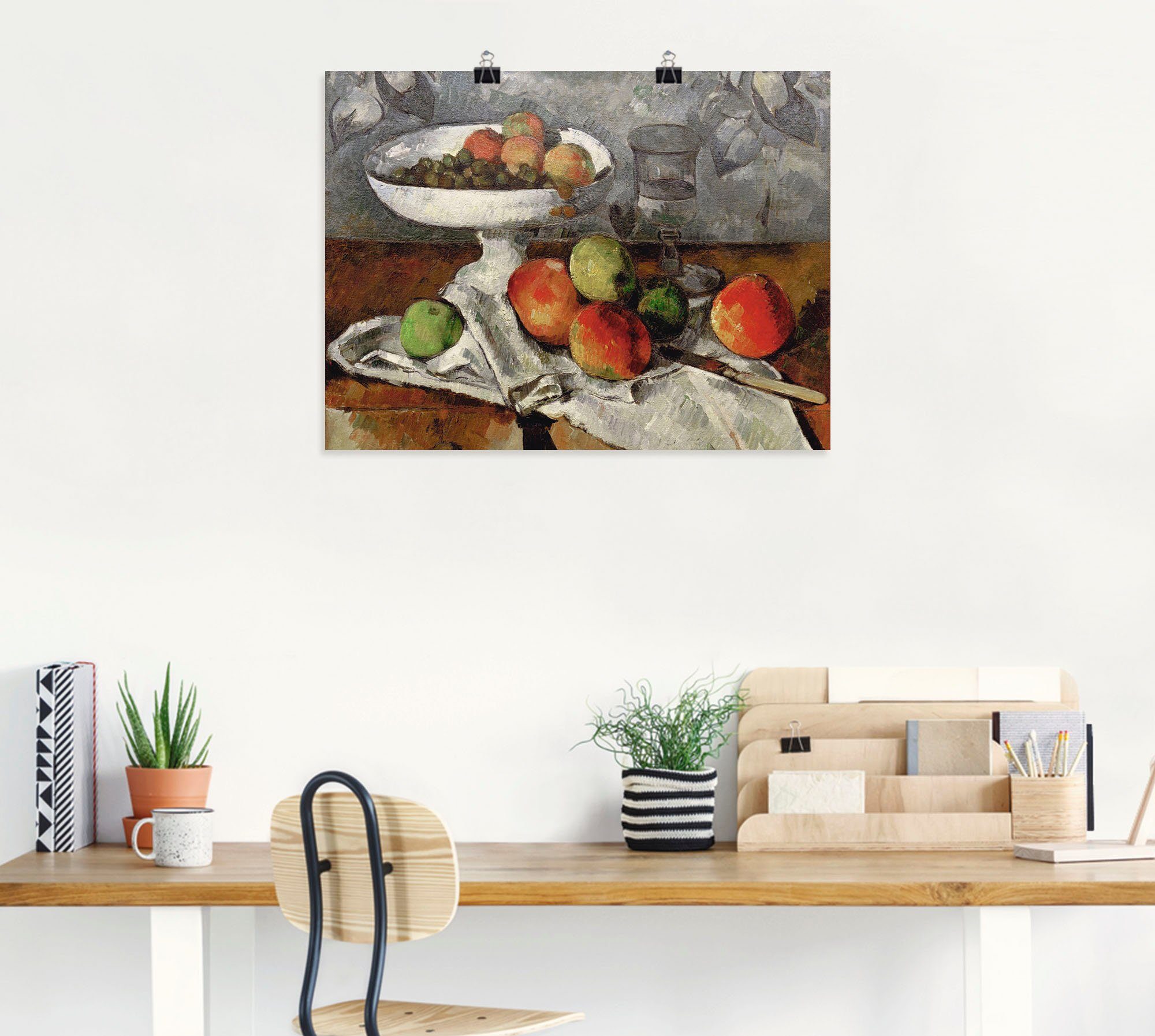 Artland Poster Stillleben mit Obstschale, Arrangements (1 St), ohne Rahmen