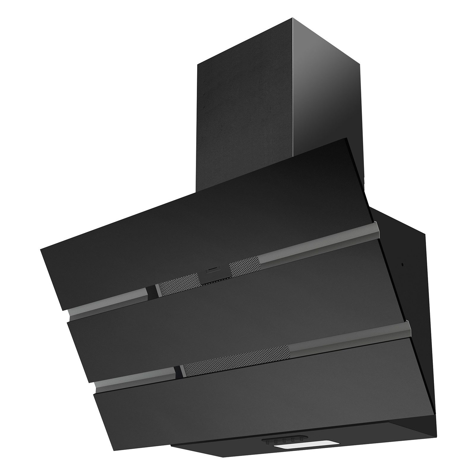 Geratek Wandhaube DH613B Serie Kopffreihaube DH613B, LED Beleuchtung / Glasfront / inklusive Kohlefilter