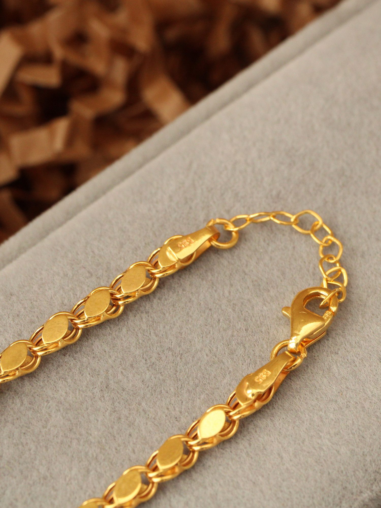 Antares Gold Goldarmband Luna 14-karätige, 585 er Gold Schmuck, 18 cm