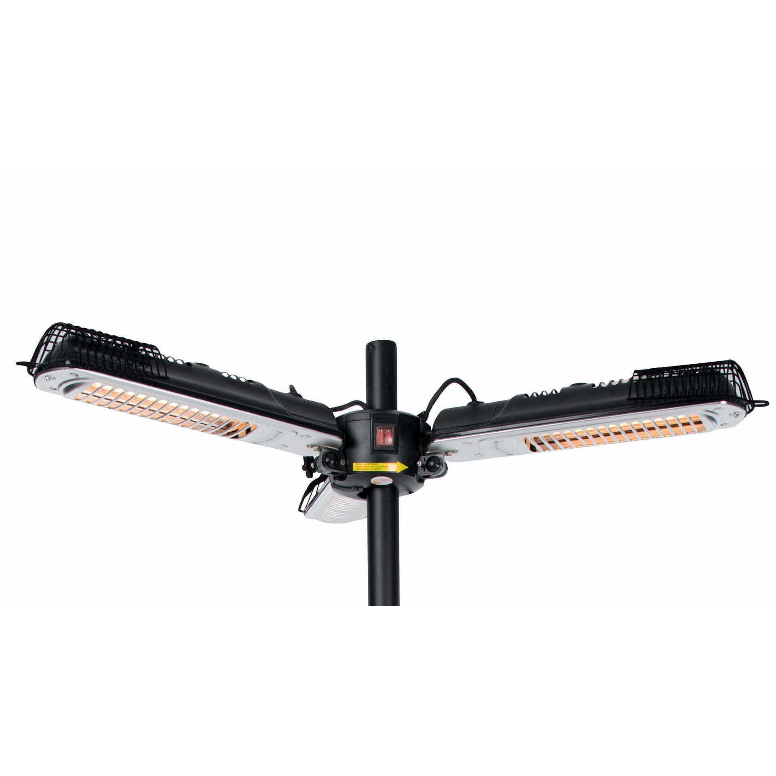 SUNRED® heat systems Heizstrahler SUNRED® Schirm-Infrarot-Heizstrahler Heater Bright Parasol Black