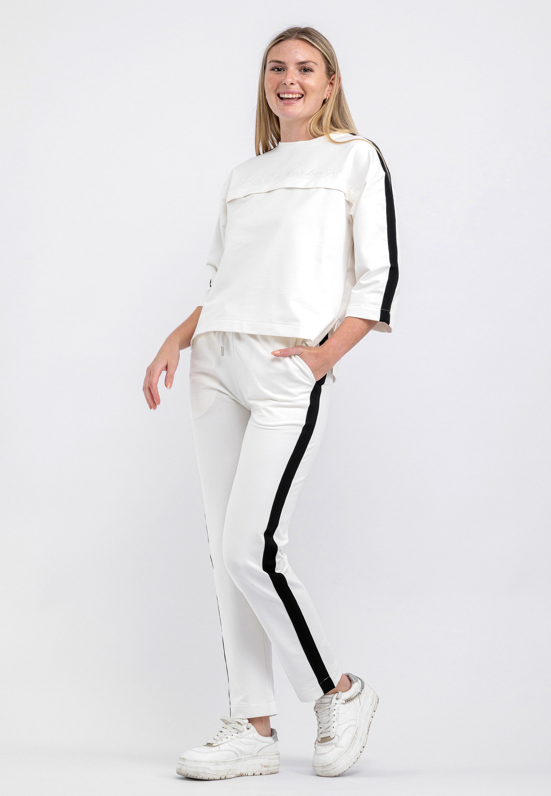 Tom Barron Trainingsanzug Two Color Tracksuit mit Be Kind At Mad You Beautiful Top – Bild 5 von 5