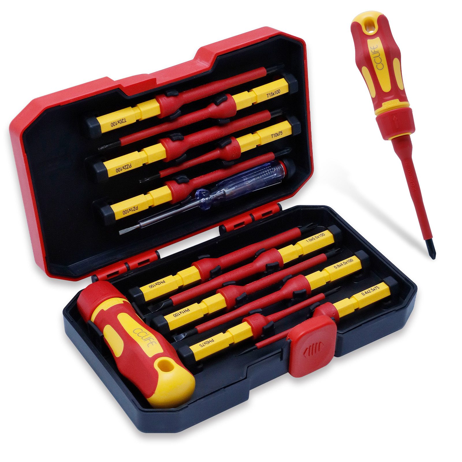 Schraubendreher VDE Isolierter Schraubendreher Magnetische Schraubenzieher inkl