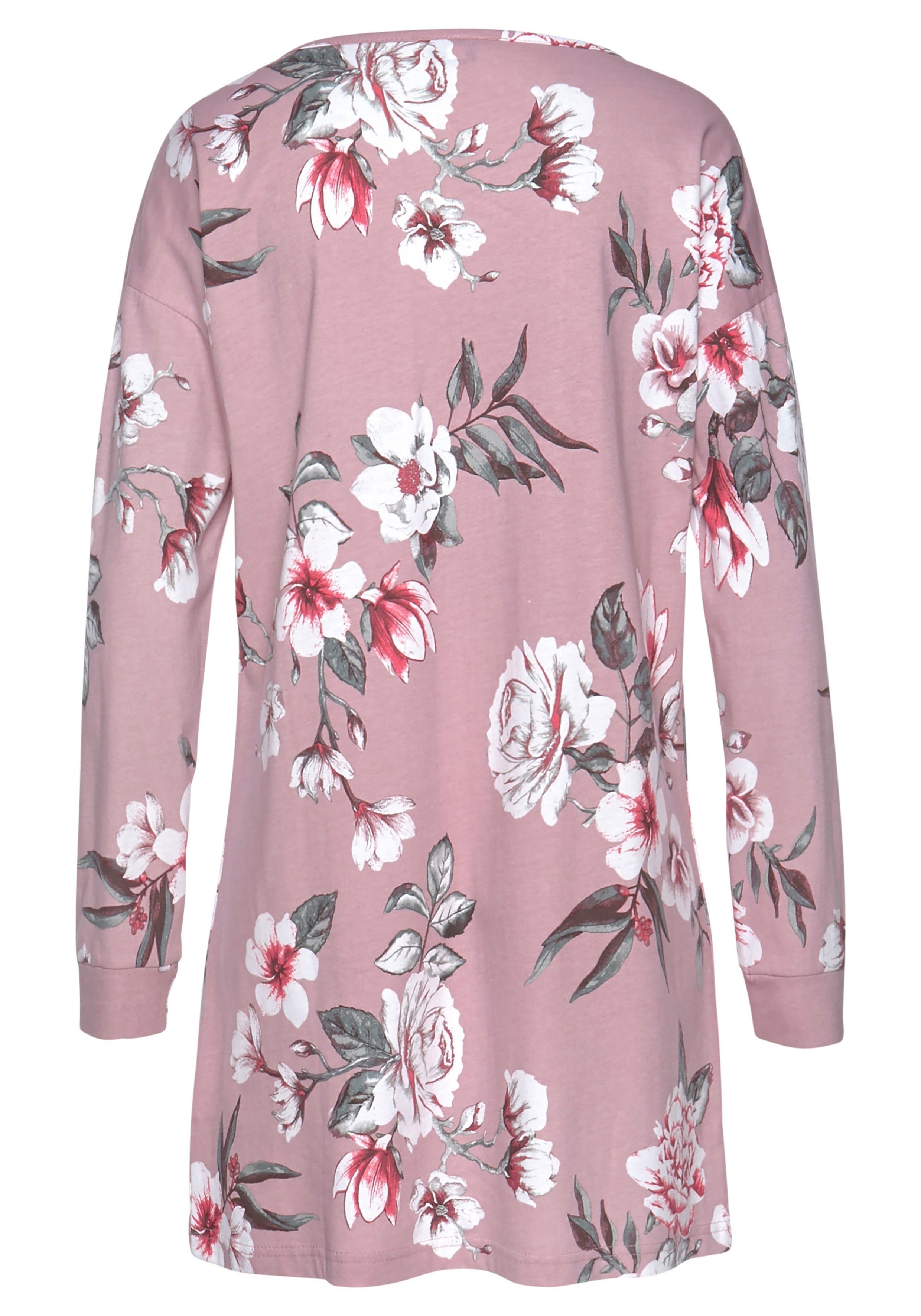 Vivance Dreams Sleepshirt (2er-Pack) mit Blumendruck