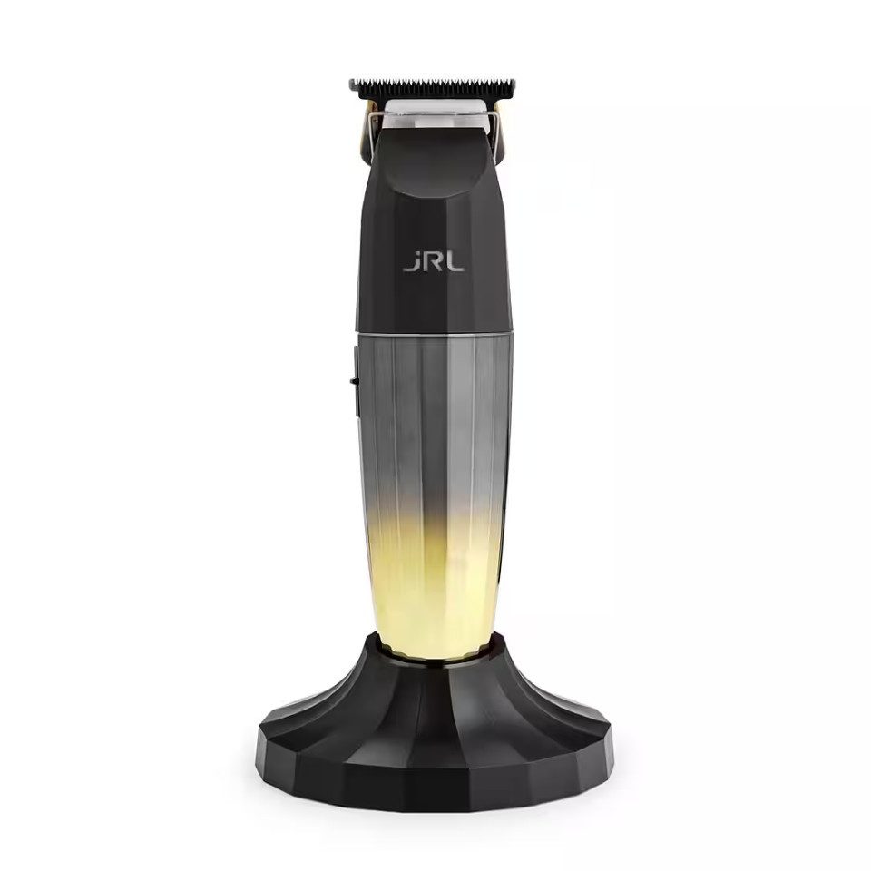 JRL Haarschneider JRL Fresh Fade 2020T Trimmer Gold, 6-tlg. Set: Trimmer, Tool, Bürste, Öl, Ladekabel & Klingenschutz., Patentierte Kühlklinge, 3-fache Torsion, – Bild 4 von 5