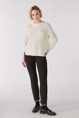 Oui Rundhalspullover Pullover RUBI