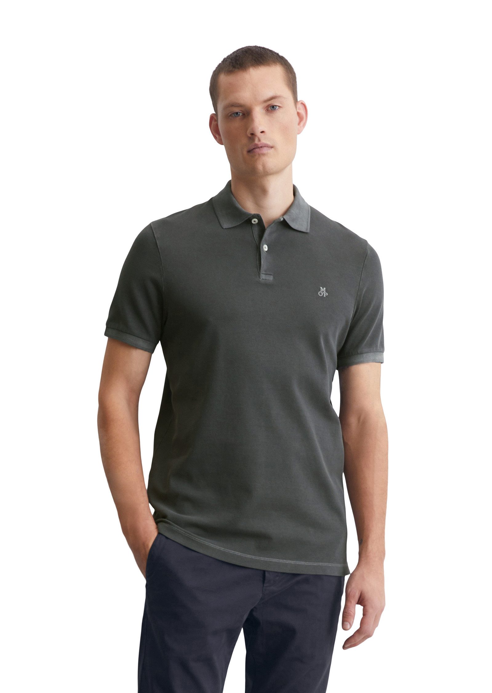 Poloshirt aus Organic Cotton-Stretch