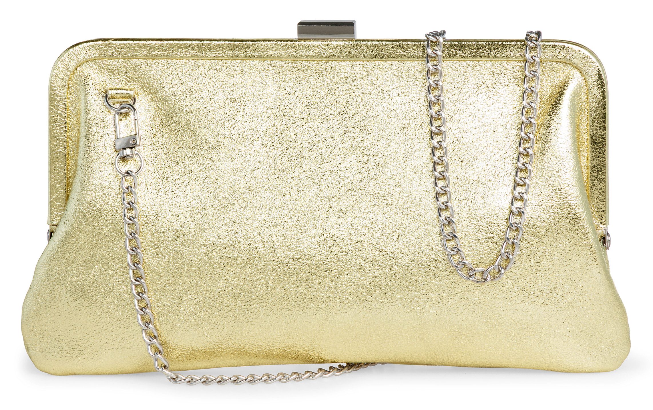 Caspar Clutch Elegante Damen Leder Umhängetasche - PREMIUM LINE - Modell No.862, elegant, robust & unempfindlich - 100% Echtleder - Handmade in Italy