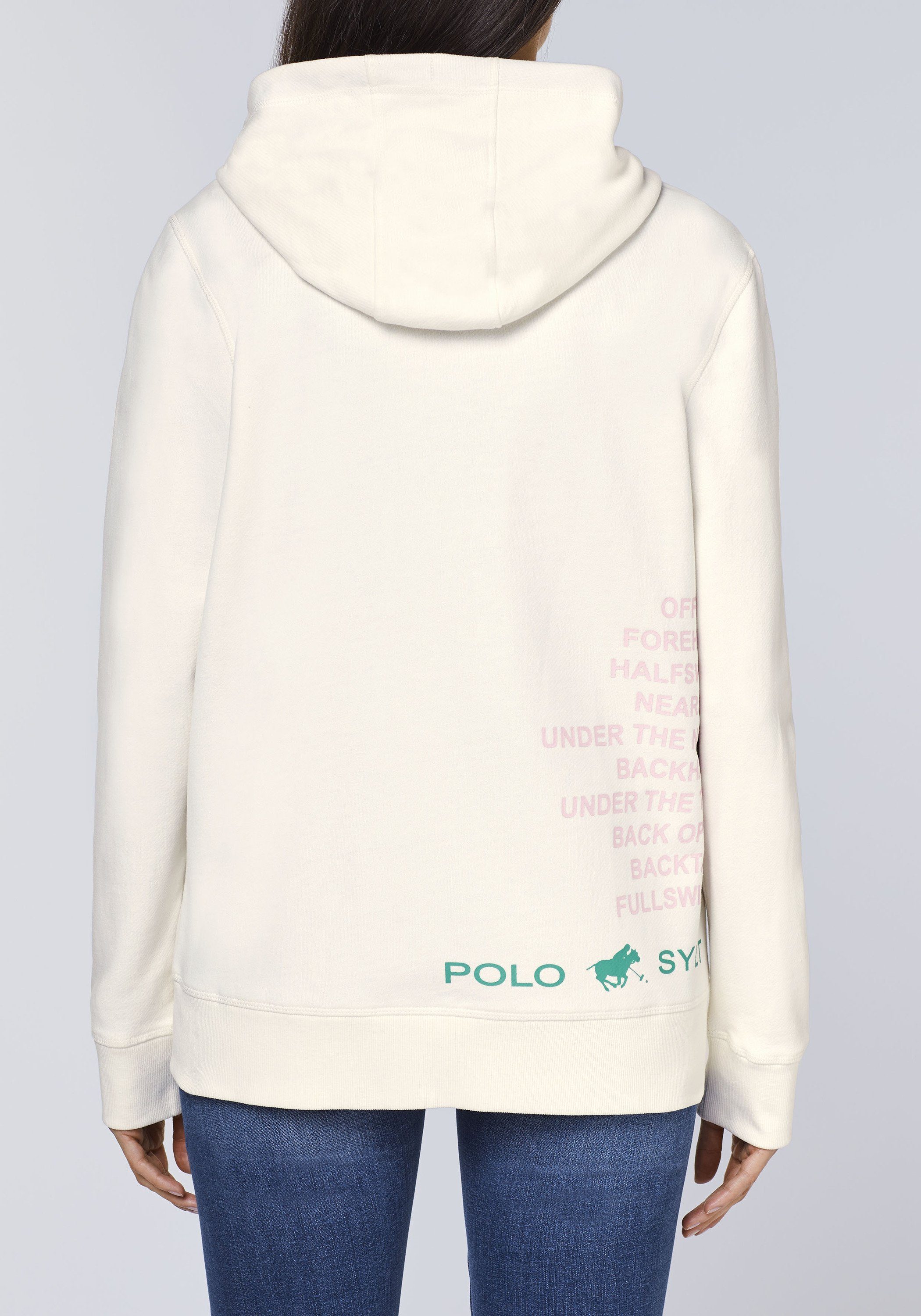 Polo Sylt Sweatjacke aus softer Baumwollmischung 11-4300 Marshmallow
