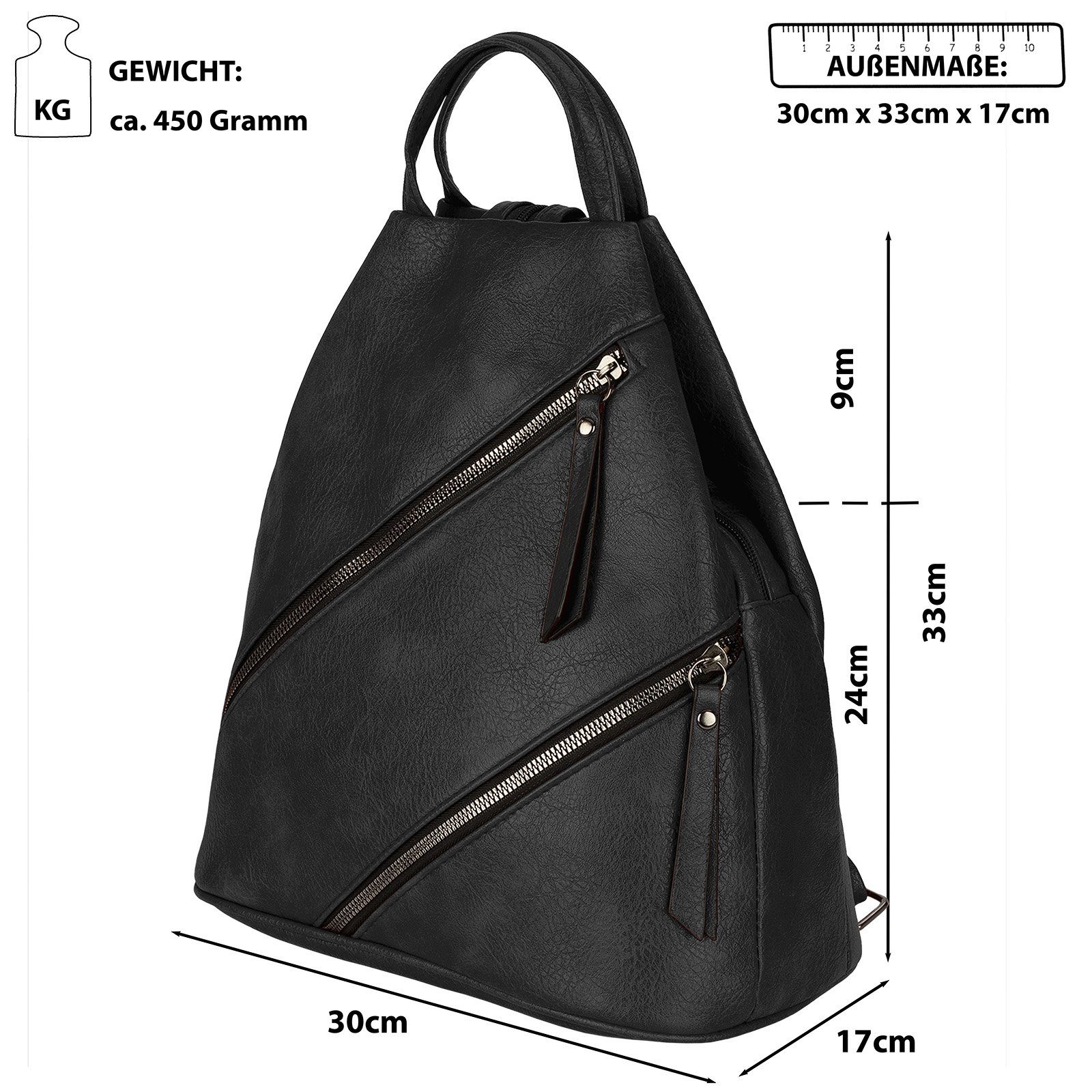 EAAKIE Gürteltasche Damen Cityrucksack Damenrucksack Bodybag Rucksack Backp günstig online kaufen