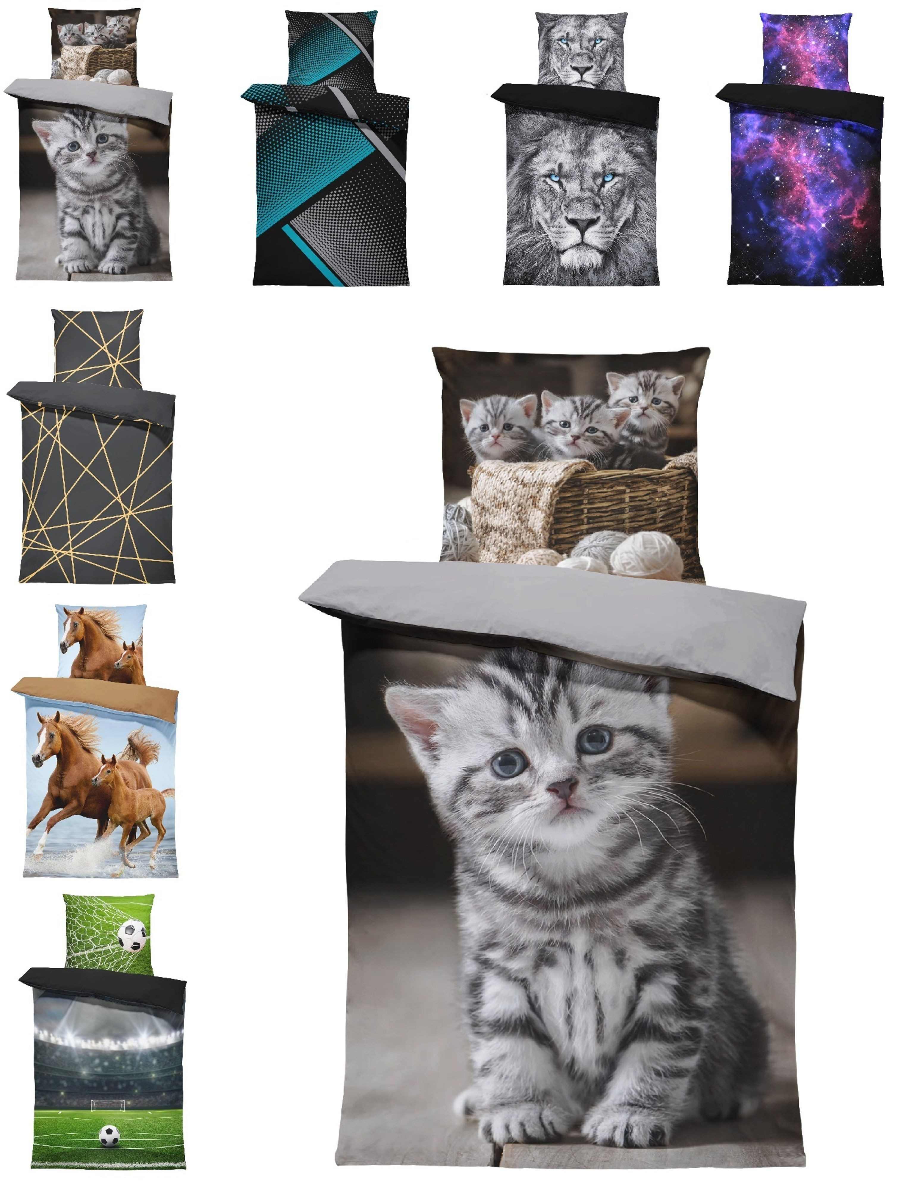 One Home Bettwäsche Fotodruck, Mikrofaser, 4 günstig online kaufen