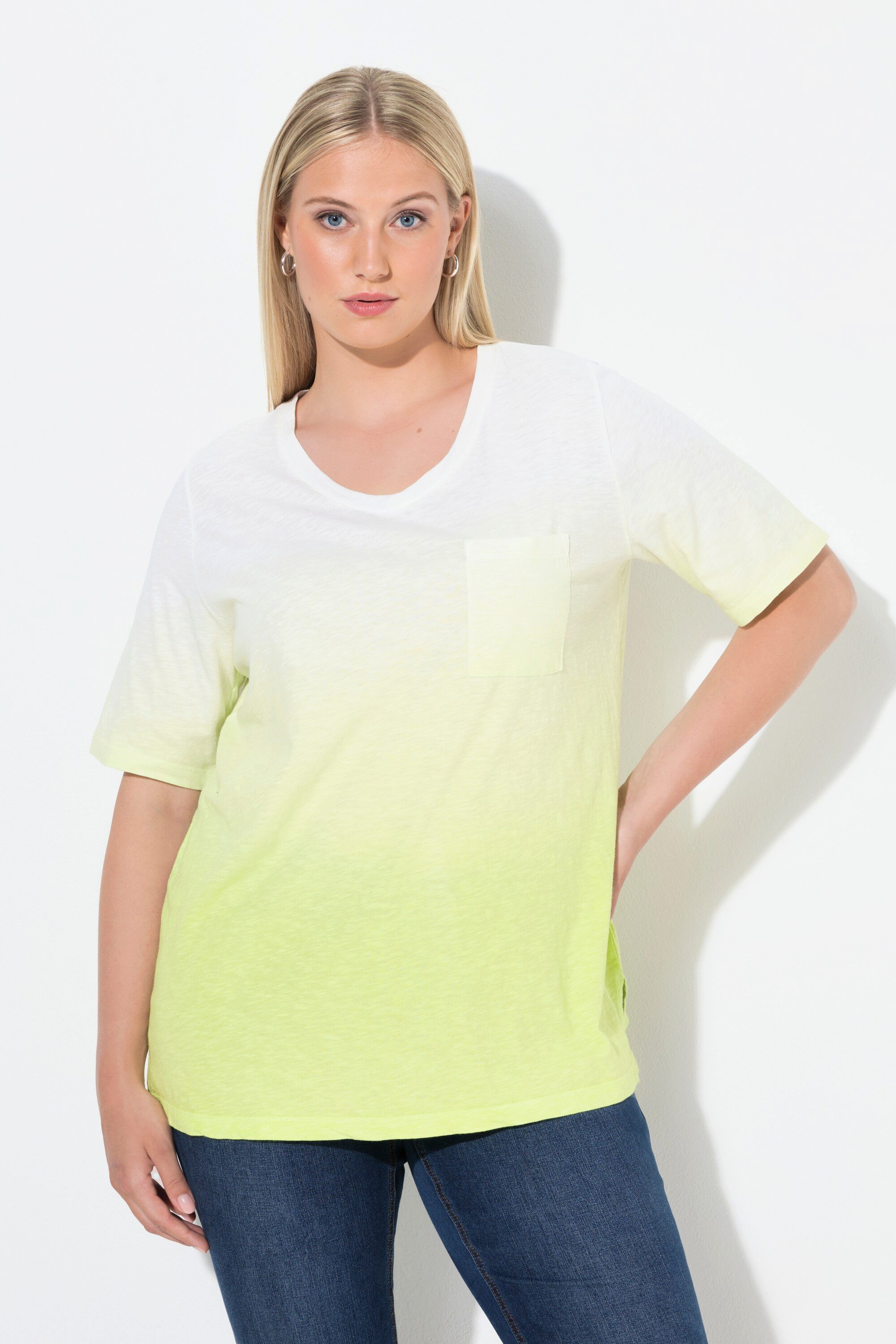 Ulla Popken T-Shirt T-Shirt Farbverlauf Classic günstig online kaufen