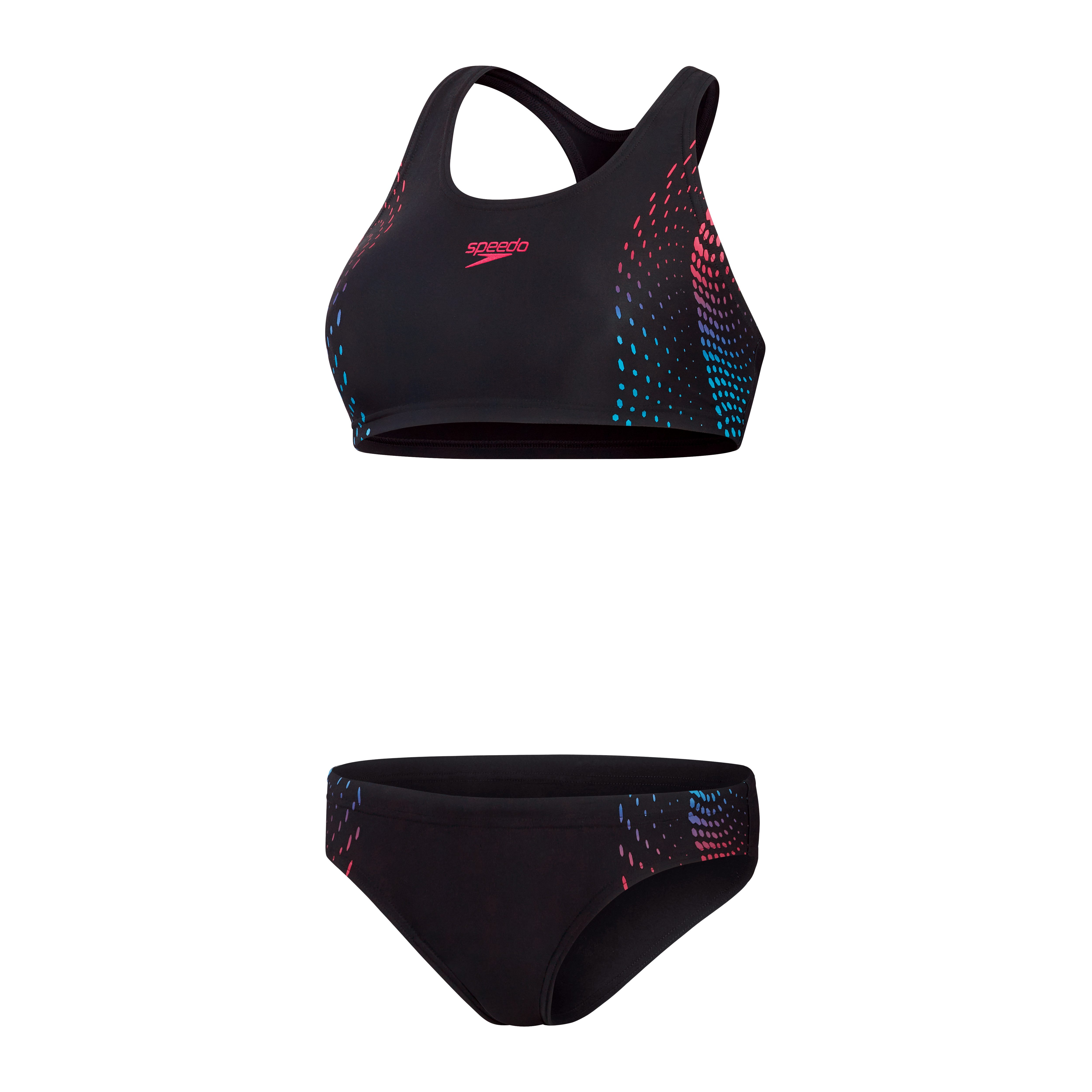 Speedo Bandeau-Bikini PLMT 2PC AF BLACK/PURPLE (2-St)