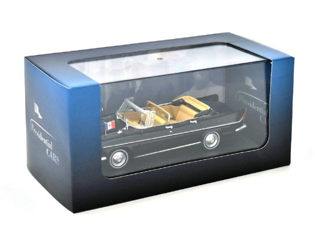 Editions Atlas Sammlerauto Staatskarosse 1961 Simca V8 Kennedy besucht Charles de Gaulle 1:43, Maßstab 1:43