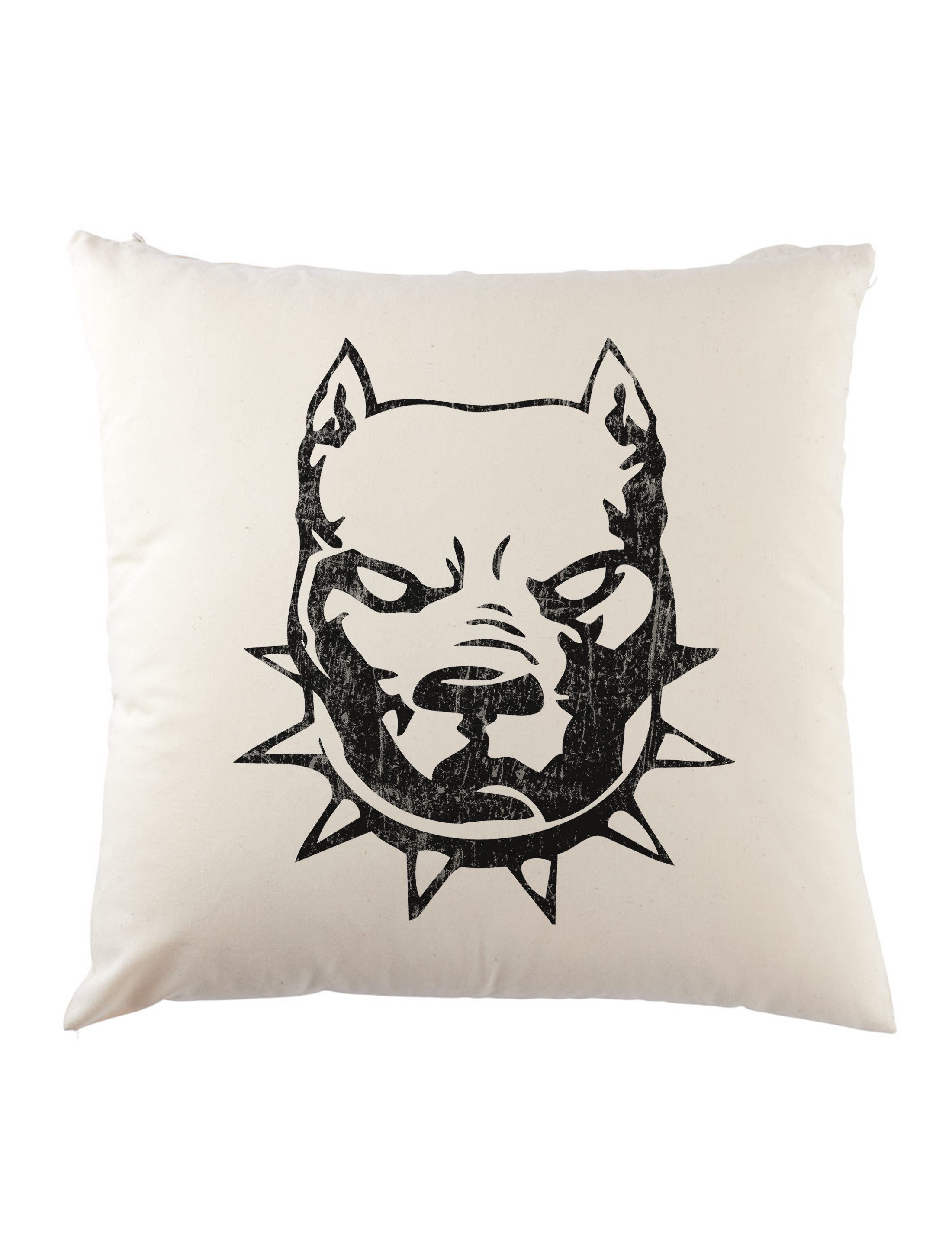 Urban Backwoods Dekokissen Pit Dog Bull Dekokissen Kette Bissiger Hund Rottweiler Bullterier Dog, Bulldog Staffordshire Terrier Kampfhund