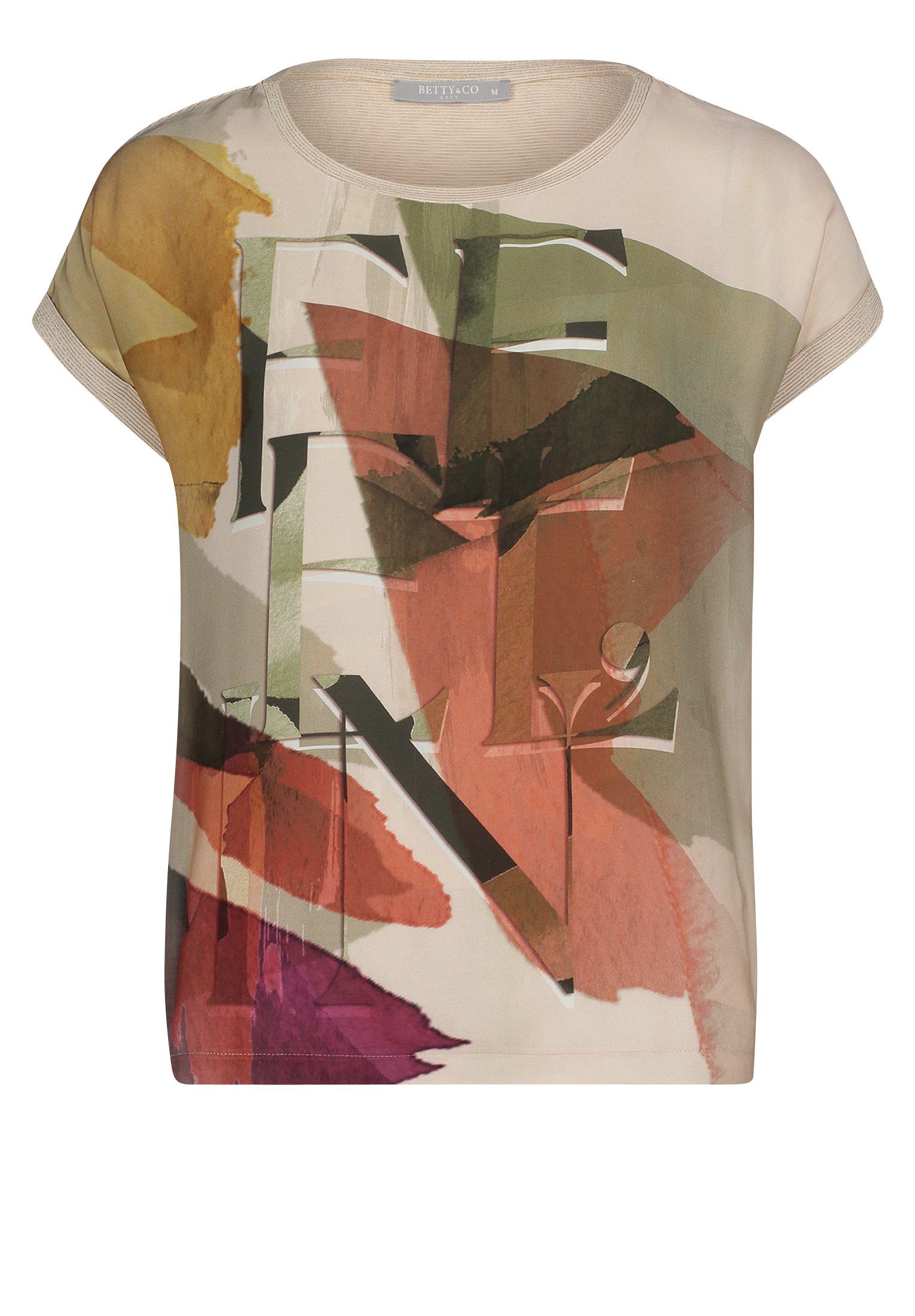 Betty Barclay Betty&Co T-Shirt Materialmix mit Print (1-tlg)