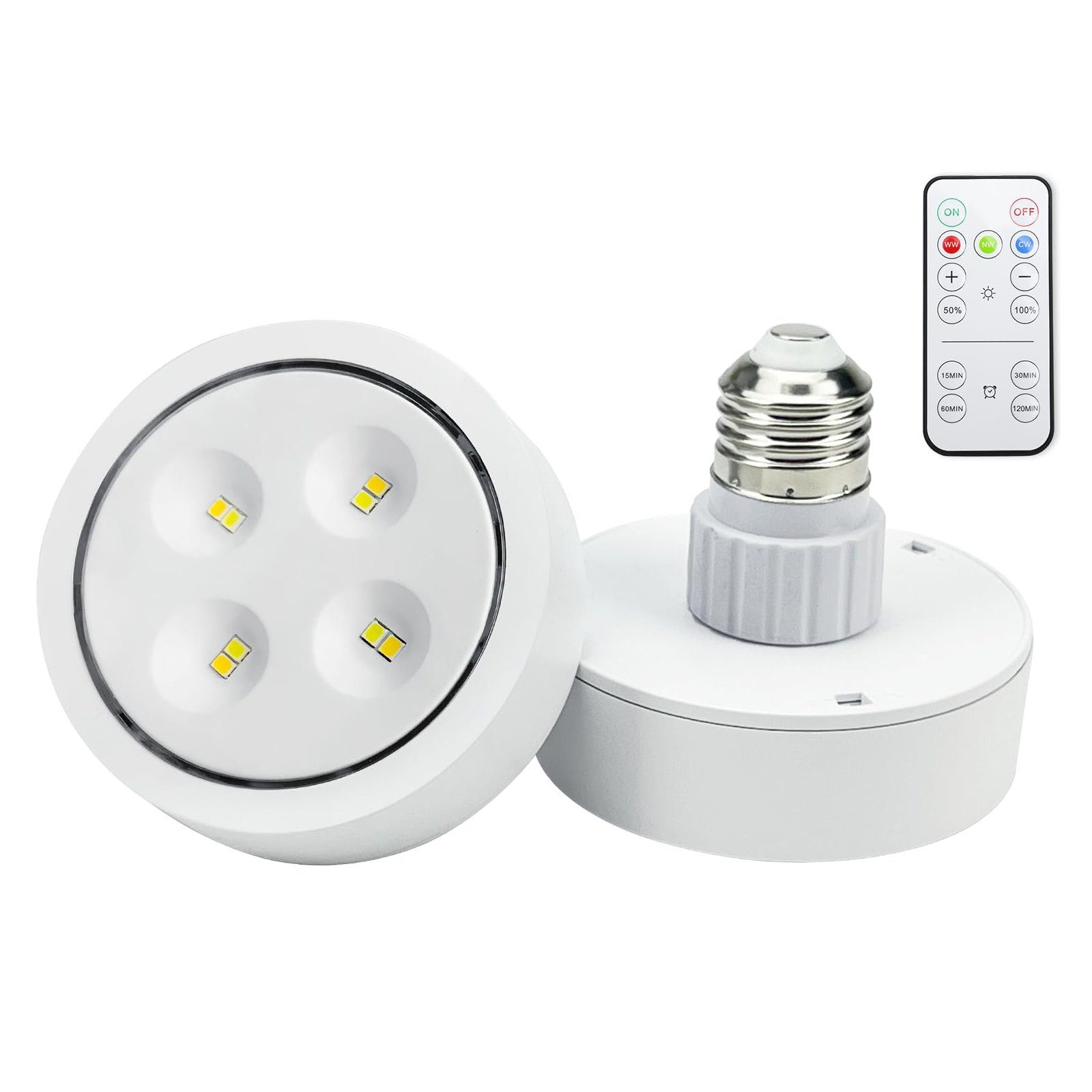 Farbe Fernbedienung E26/E27 Farbtemperatur-A Timer, RGB/3 Spot Puck St., Lichter Küche Dimmbar Birne 3 Nachtlicht Glühbirnen mit LED-Leuchtmittel Lampe mit Keller Sunicol Spot 1 LED