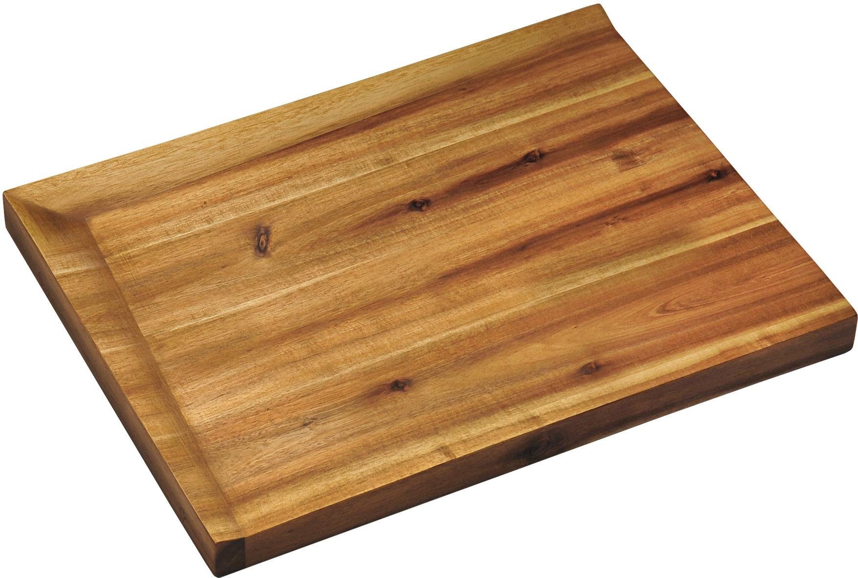 abfallender & Fomstabil Holz, home kitchen Schneidebrett, hoher KESPER für mit Saftauffang, Schnittfestigkeit mit Schneidfläche for