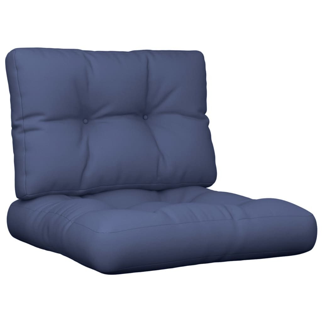 vidaXL Sitzauflage Palettenkissen 2 Stk. Marineblau günstig online kaufen