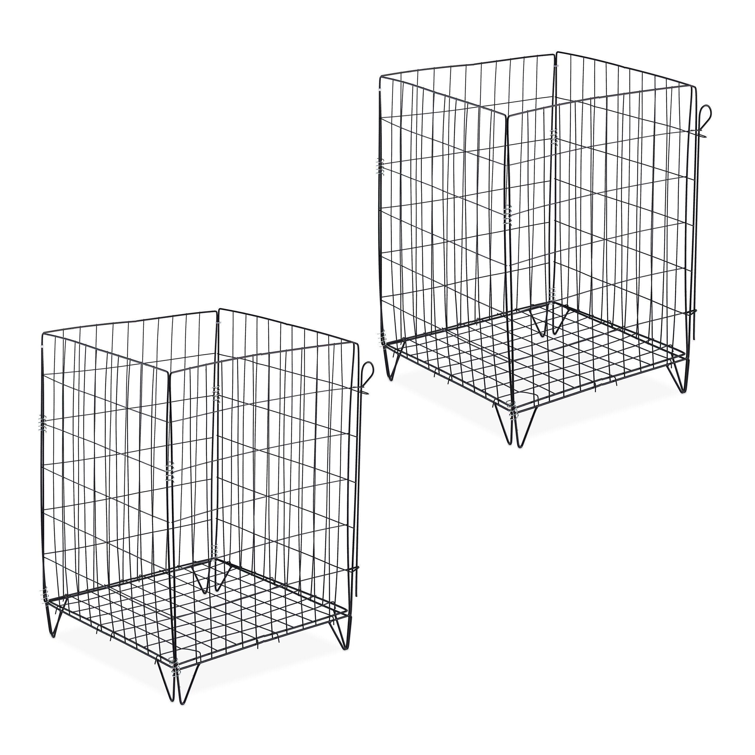 Komposter Metall mit Bodengitter 2er Set