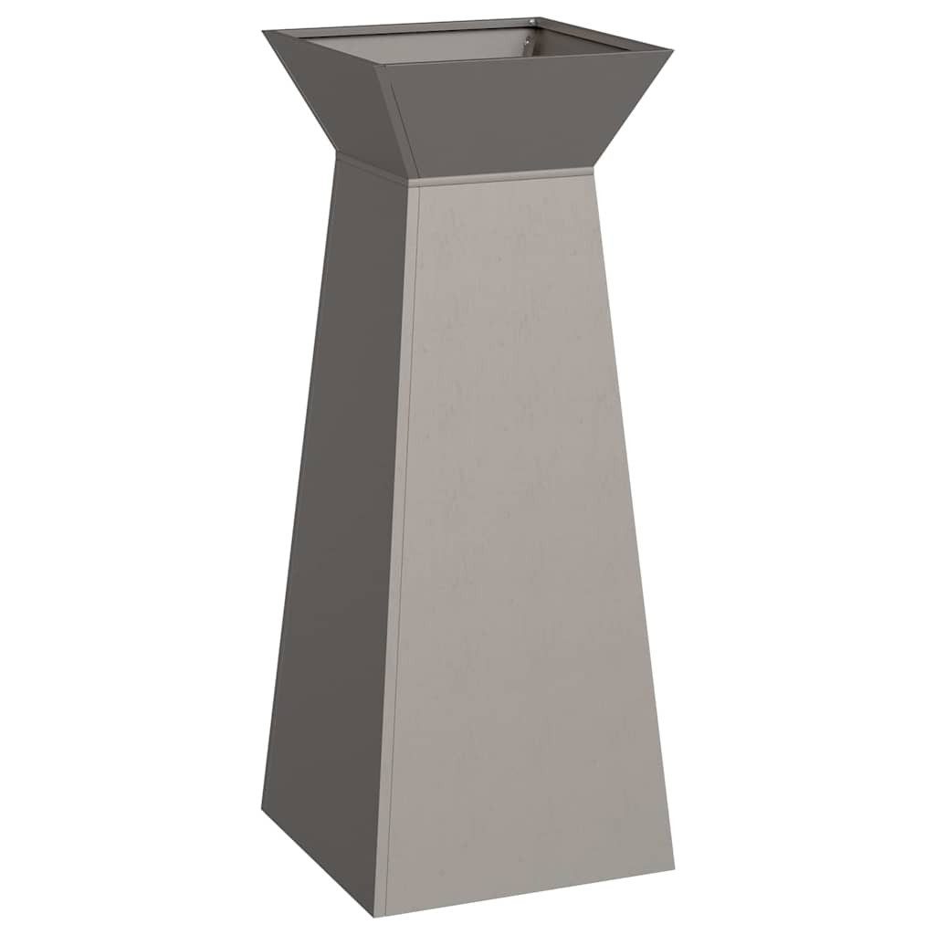 vidaXL Blumentopf Säulen Pflanzer Silber 40 günstig online kaufen