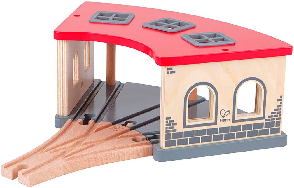 Hape Spielzeugeisenbahn-Gebäude Großer Lokschuppen