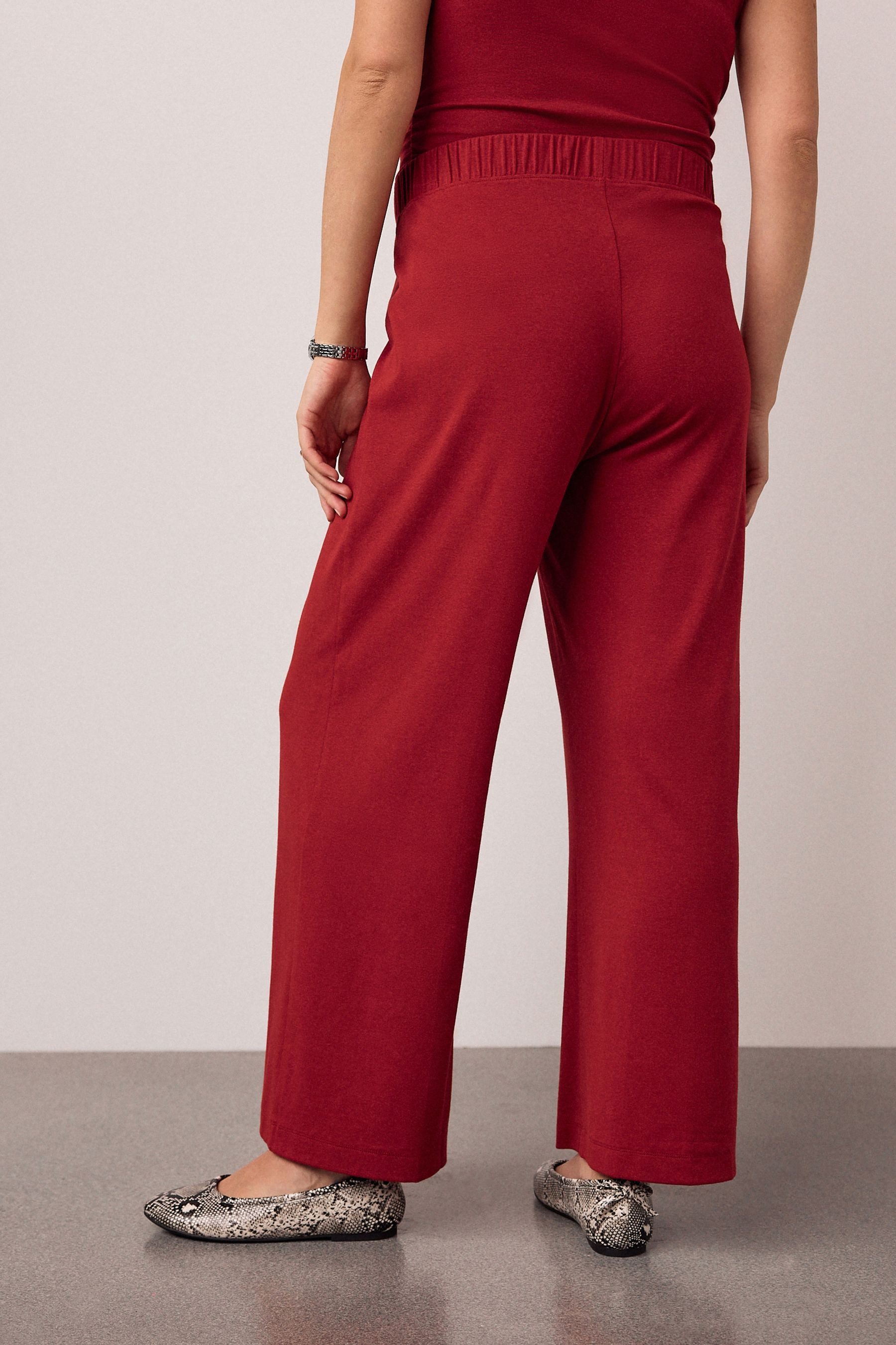 Next Umstandshose Superweiche Hose mit weitem Bein, Umstandsmode (1-tlg)