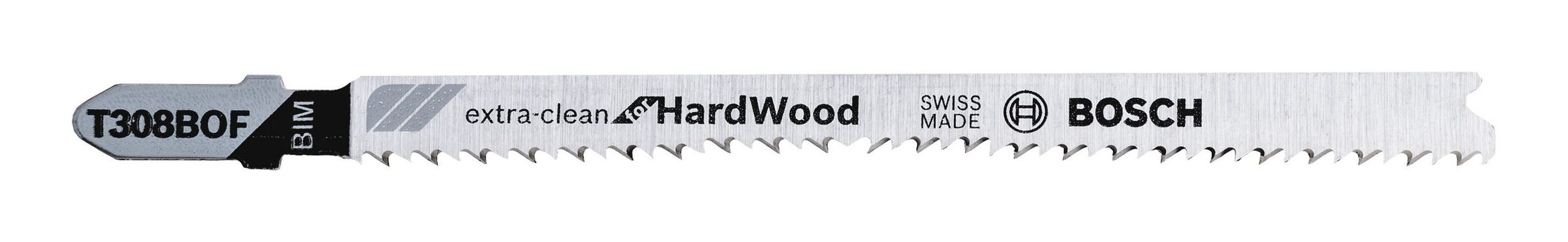 Wood Hard for BOSCH BOF Stück), T 308 - Extraclean 25er-Pack (25 Stichsägeblatt