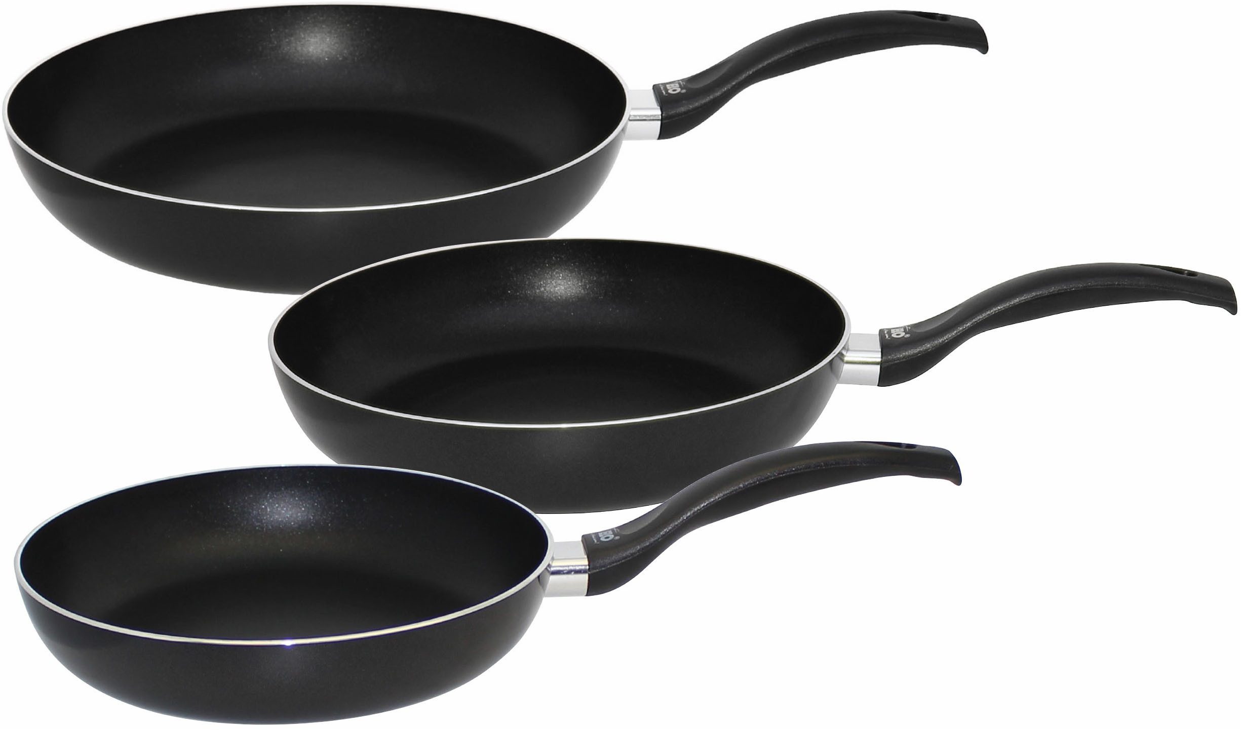 Elo Pfannen-Set Ducto 3 teilig, Aluminium (Set, 3-tlg., je 1 Pfanne Ø 20/24/28 cm), Induktion