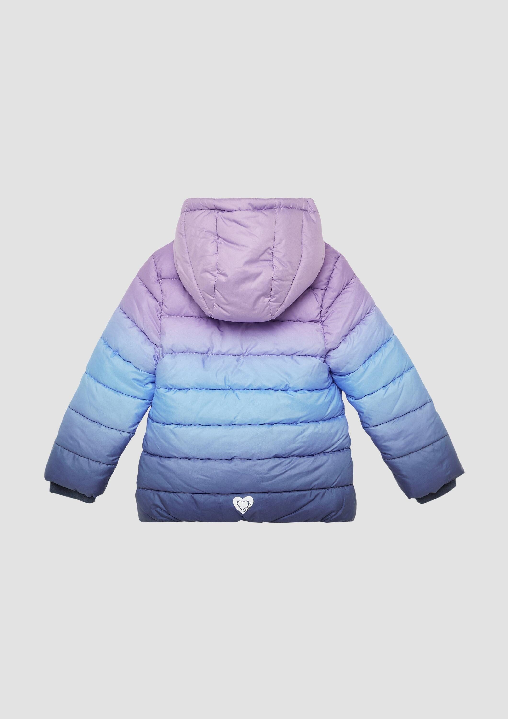 s.Oliver Funktionsjacke Outdoor-Jacke Wattierte Jacke mit Kapuze und kuscheligem Fleecefutter