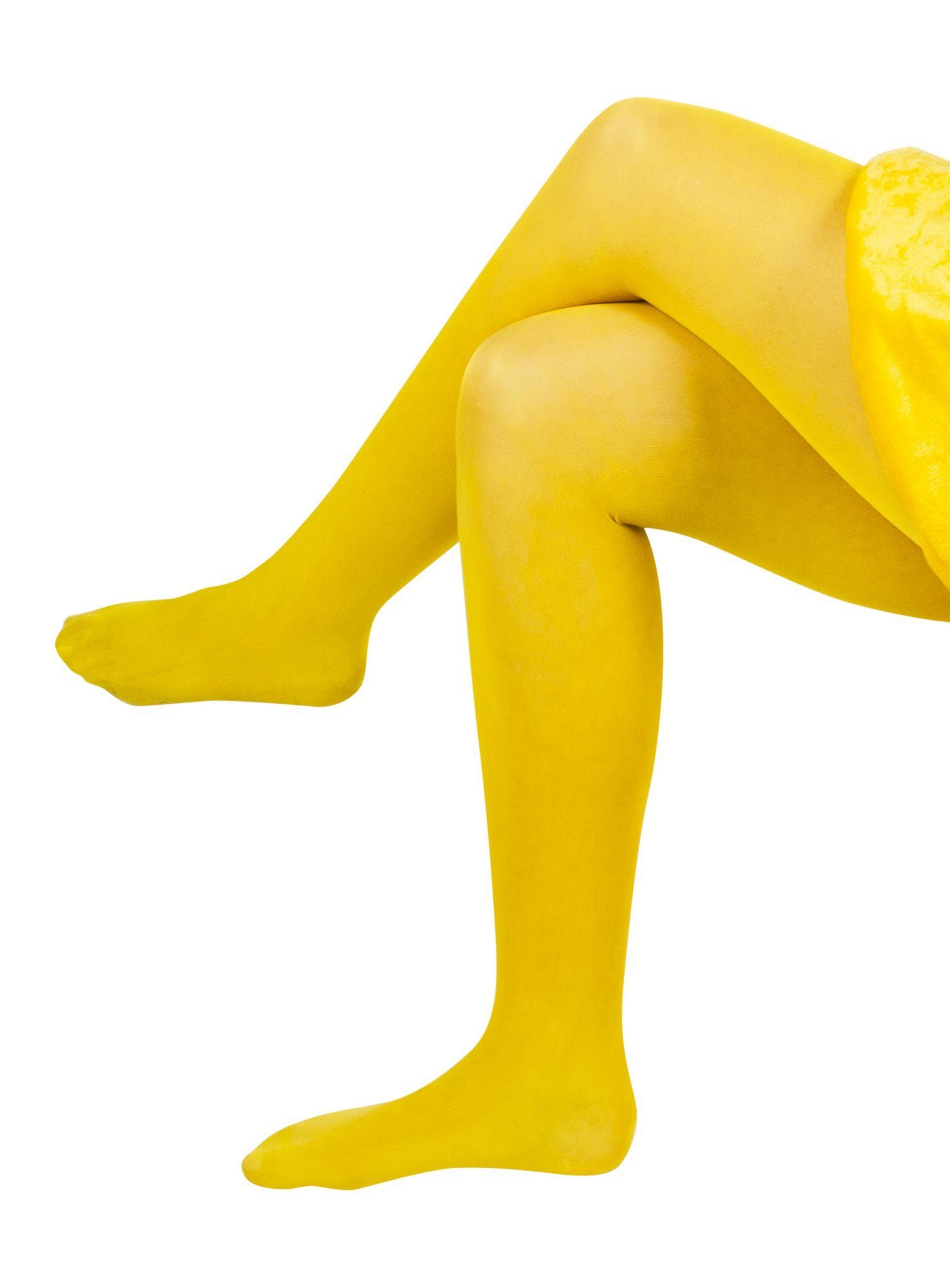 Maskworld Strumpfhose Biene Maja Strumpfhose - Tier Kostümzubehör (1 St) Gelbe Strumpfhose für Bienenbeine - passt Maja und Willi gleichermaß – Bild 4 von 5
