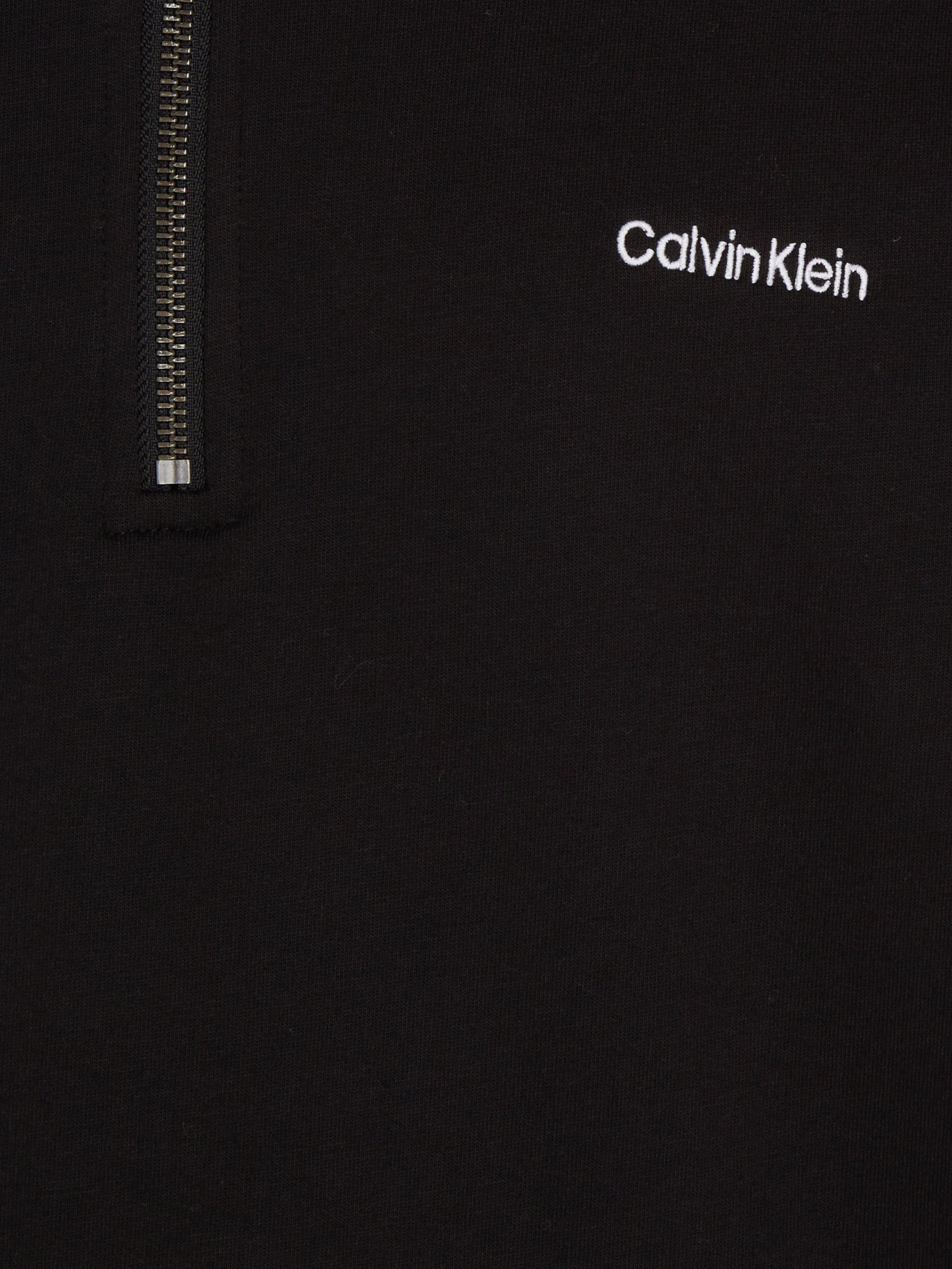schwarz Klein Calvin mit kleinem Stehkragen Underwear Sweatjacke