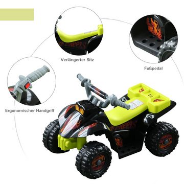 HOMCOM Elektro-Kinderquad Kinderquad, Quad ATV Elektroquad Kinderquad Elektrisch Kinderauto Motorrad Gelb