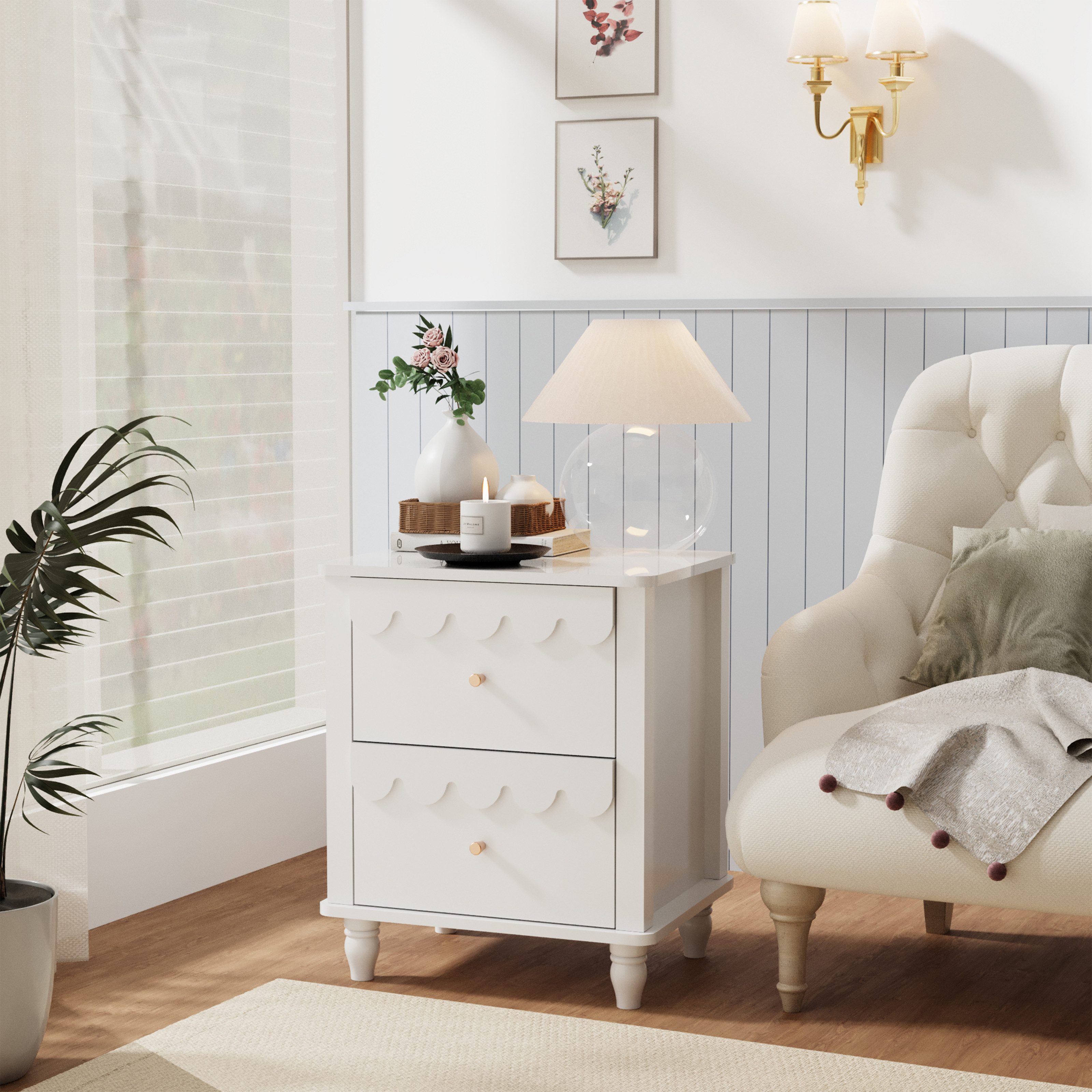 UEV Nachttisch 2er Set, Kinder Nachtschrank, Beistellschrank (Nachtkommode günstig online kaufen