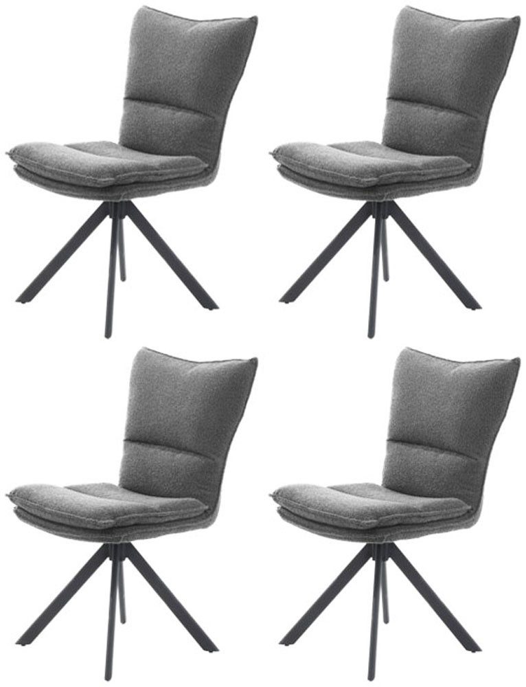 Jockenhöfer Gruppe Drehstuhl Florina (Set, 4 St), 4-Fuss-Stuhl, inklusive Drehfunktion (360), bis 150kg belastbar