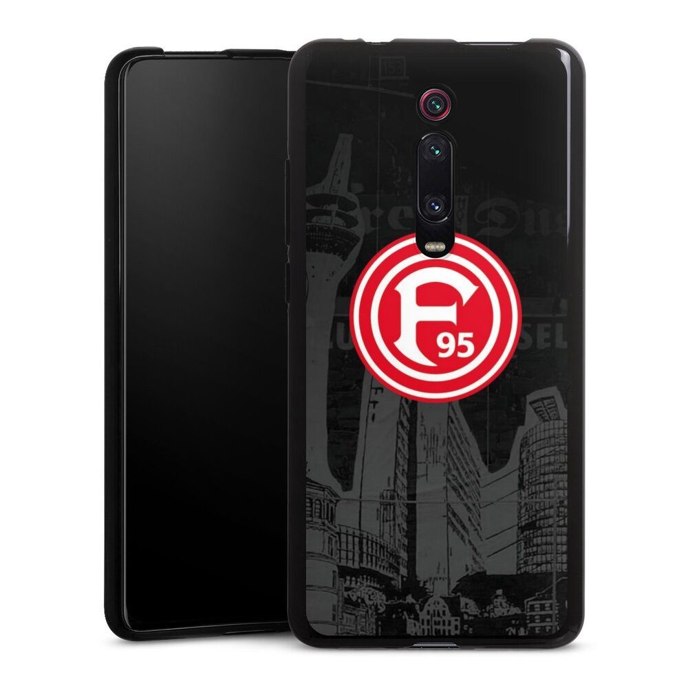 DeinDesign Handyhülle Fortuna Düsseldorf Offizielles Lizenzprodukt Logo Fortuna Logo City, Xiaomi Mi 9T Silikon Hülle Bumper Case Handy Schutzhülle