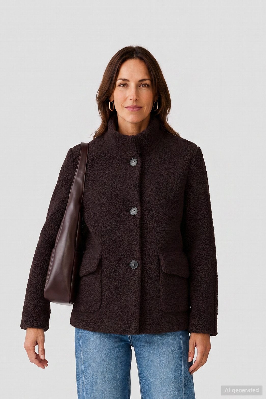 Barbara Lebek Wolljacke warme Teddyjacke für Damen mit modernem Schnitt