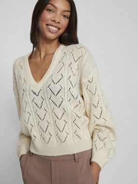 Vila Strickpullover Sela (1-tlg) Lochmuster