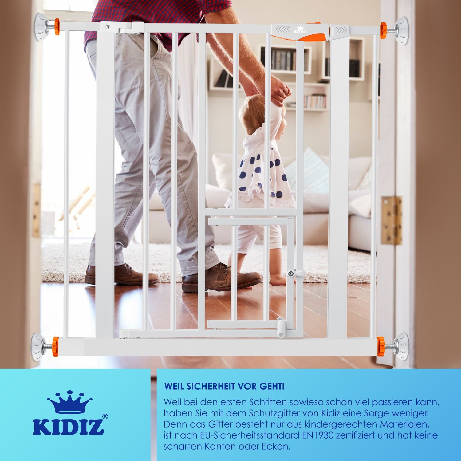 KESSER Türschutzgitter, Türschutzgitter Absperrgitter Treppengitter Kindergitter