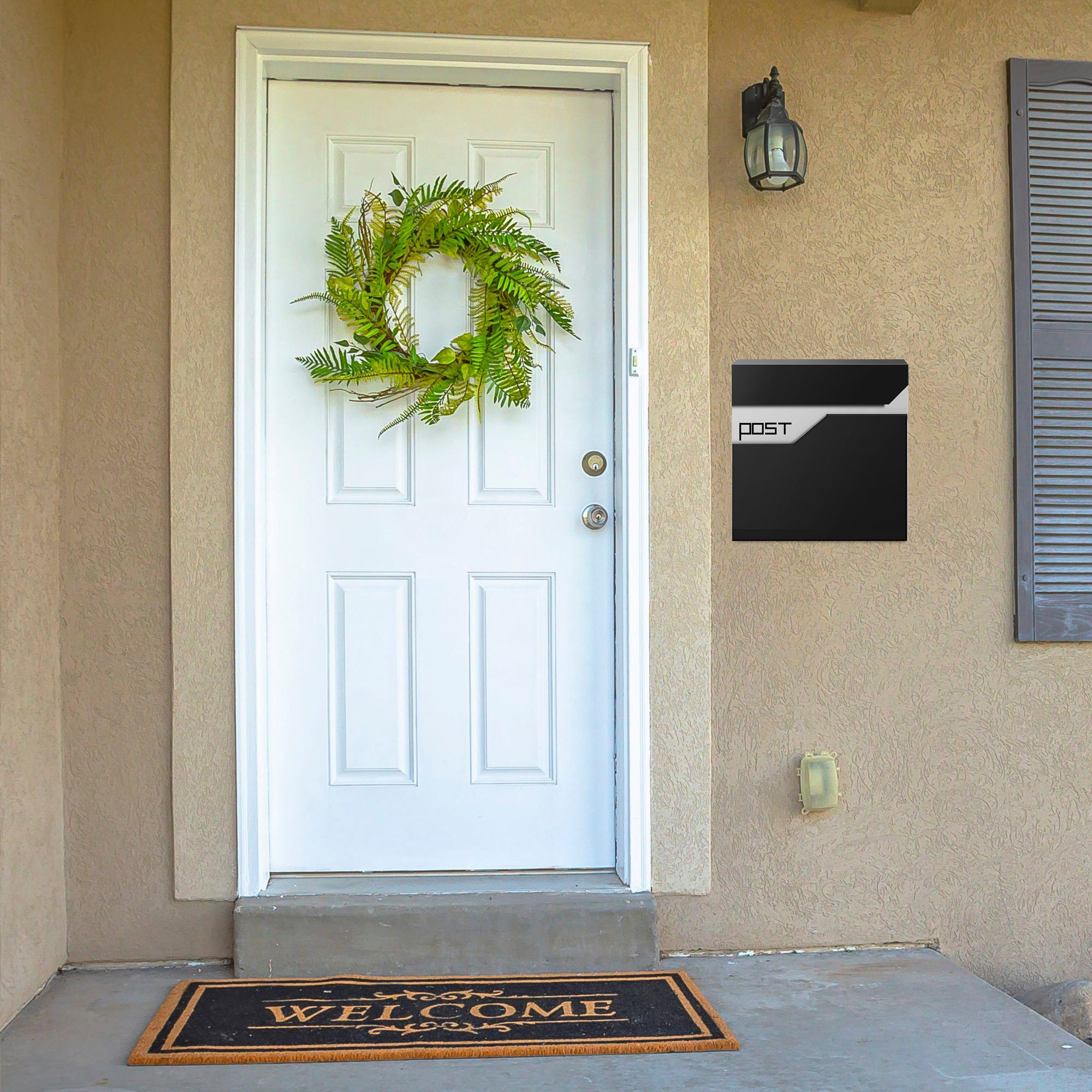 Arebos Briefkasten moderner Design Wandbriefkasten, Postkasten, inkl. Zeitu günstig online kaufen