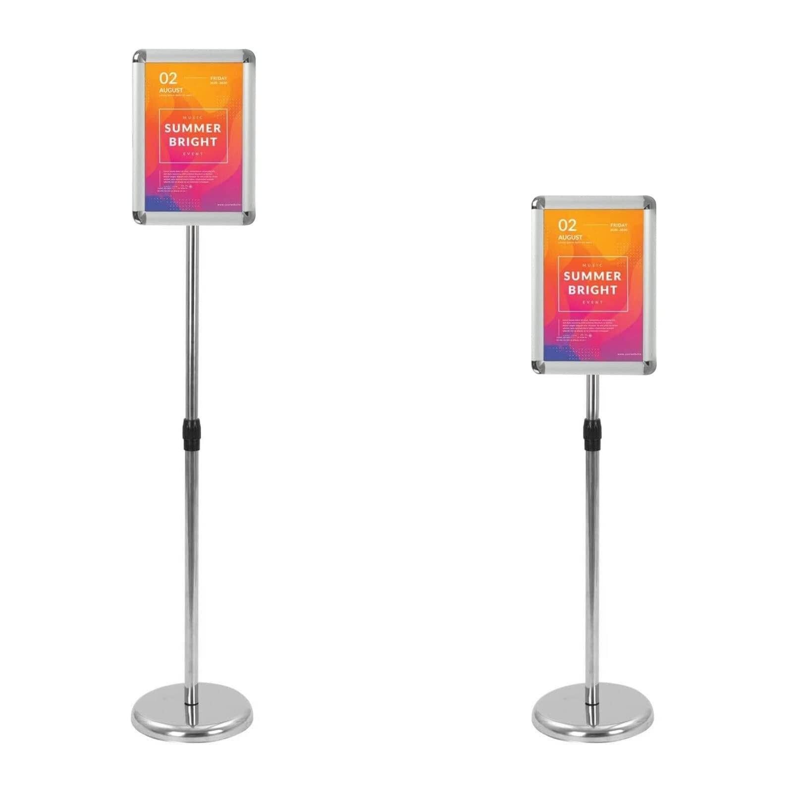 Youyijia Staffelei Information Stand,A4, Height Adjustable, Stainless Steel