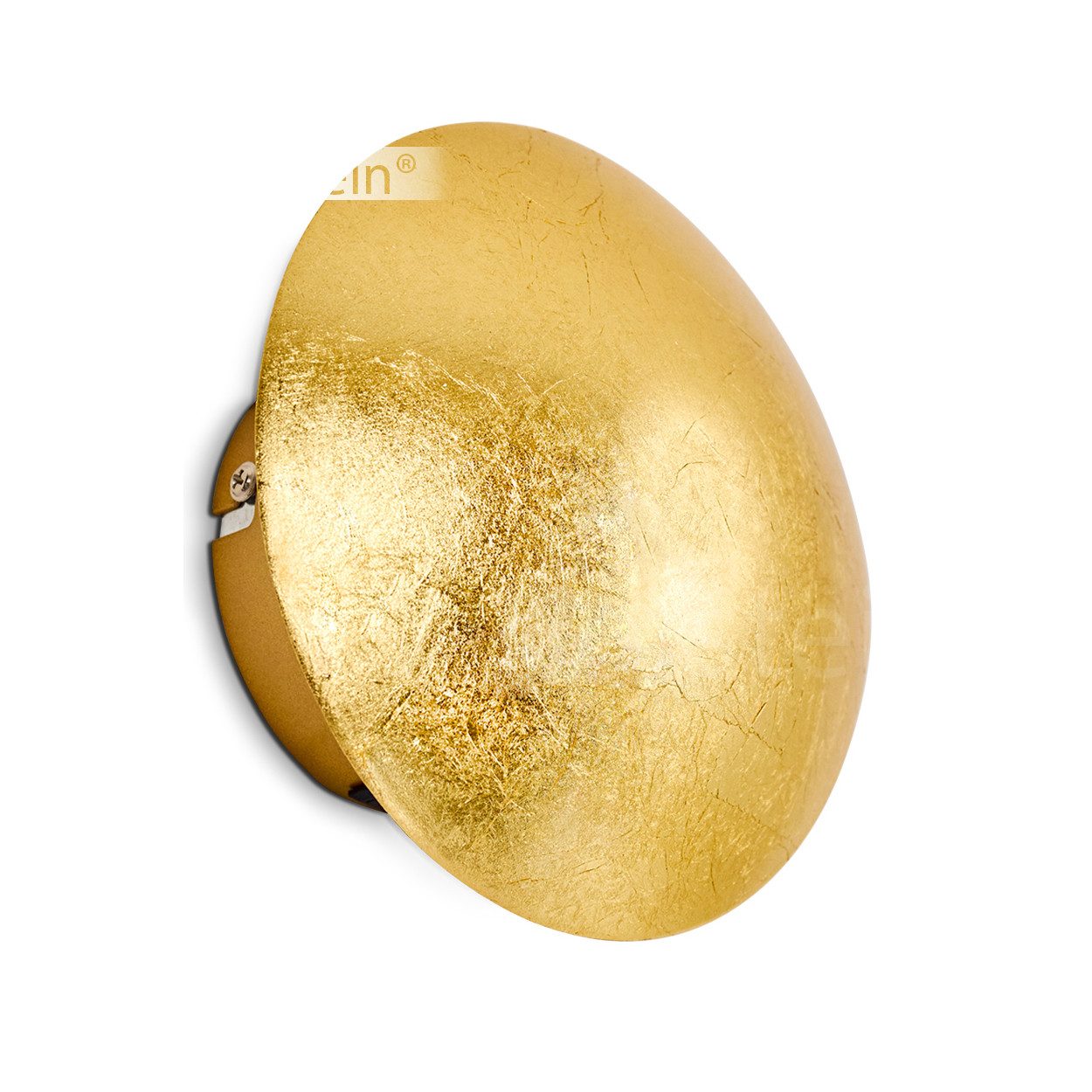 hofstein Wandleuchte »Godo« Wandlampe runde aus Metall in Gold mit Lichtspi günstig online kaufen