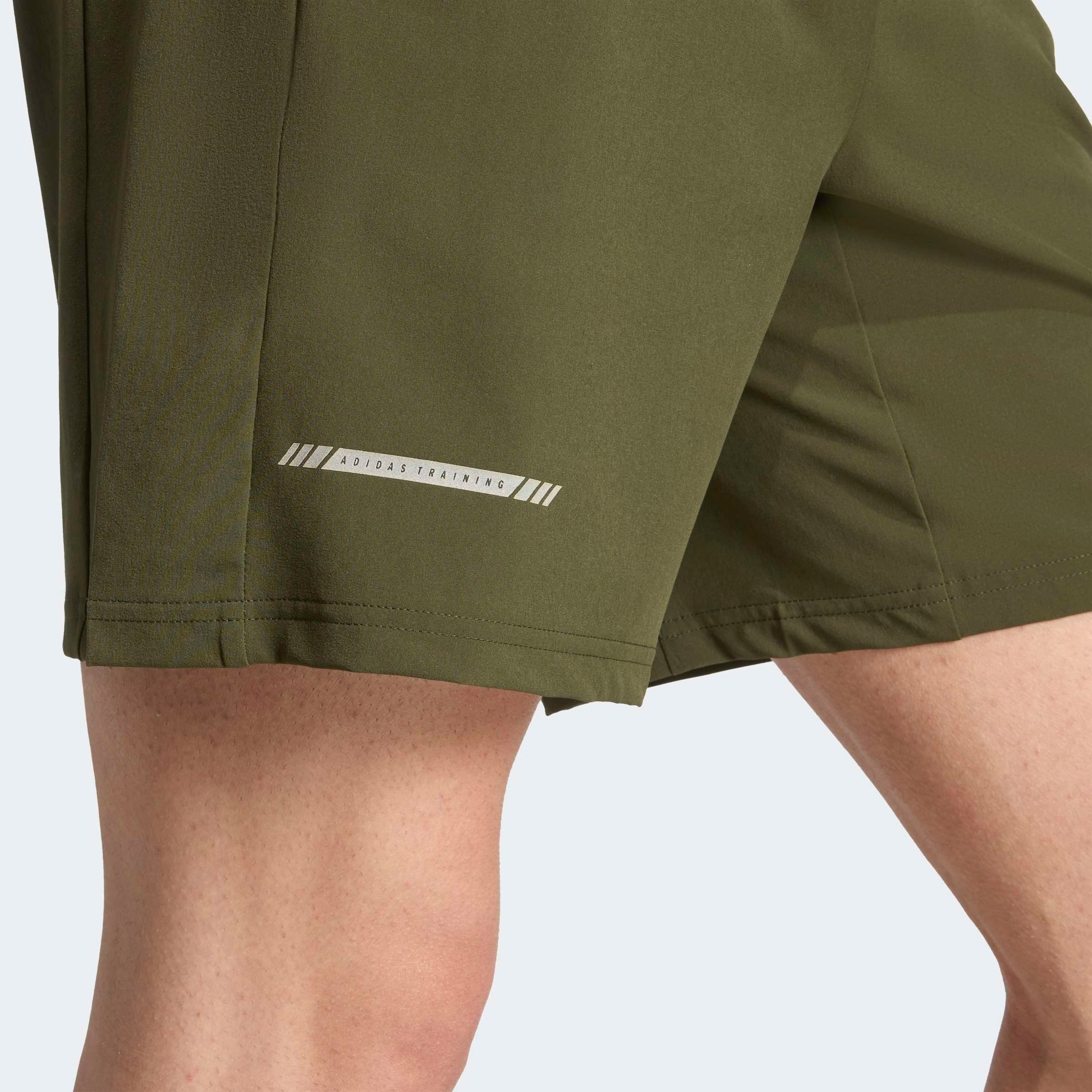adidas Performance Shorts TRAINING ESSENTIALS HOLIDAY PACK für Fitness und Training, mit Metallic-Optik, schnelltrocknend