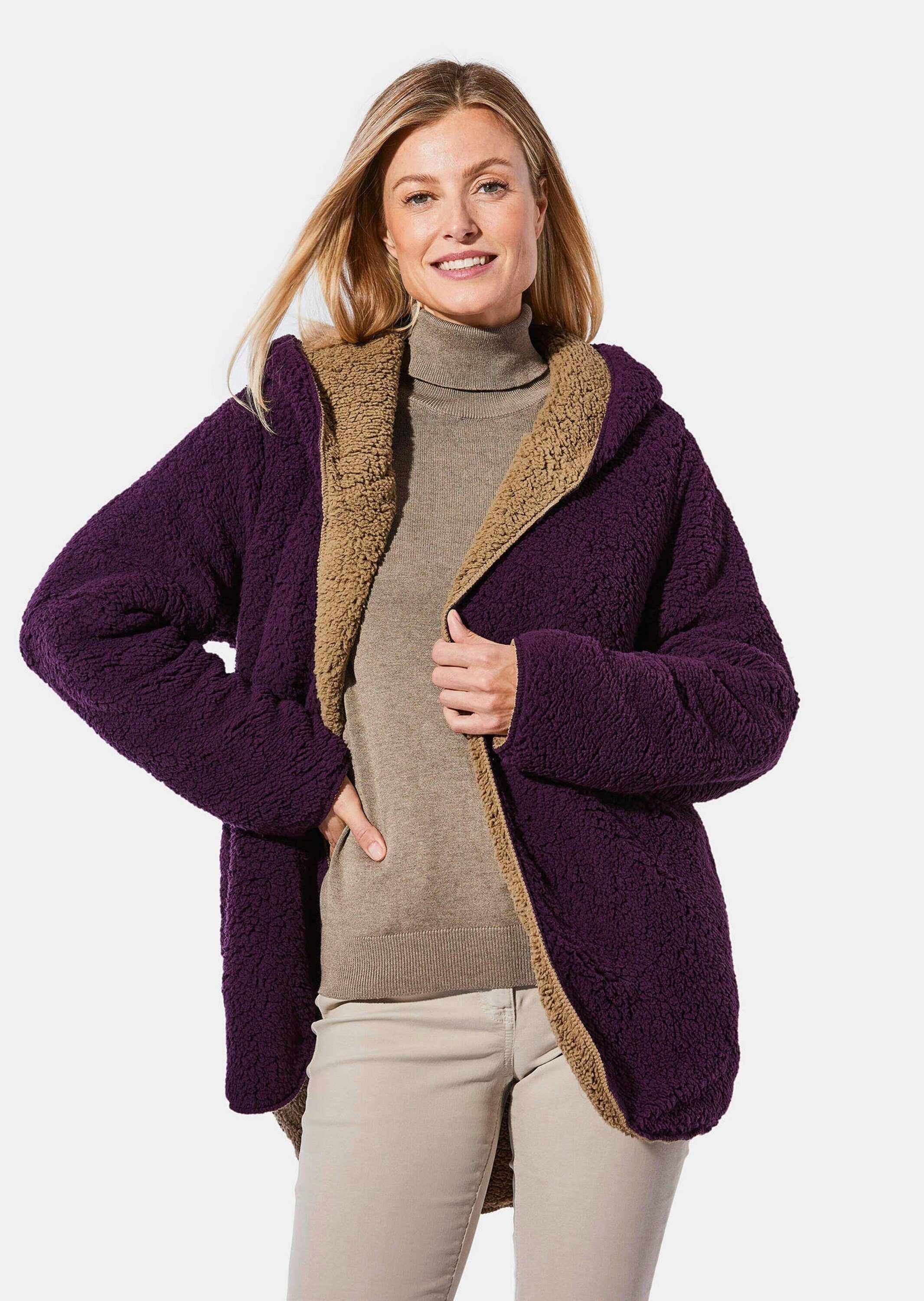 Weatherproof since 1948 Outdoorjacke Winterjacke mit Kapuze Zweiseitige Teddyjacke mit Taschen und Langarm
