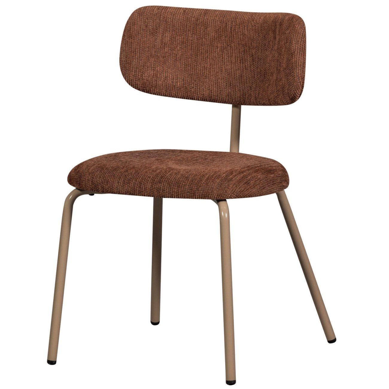 WOOOD Stuhl Travis aus Webstoff, Braun
