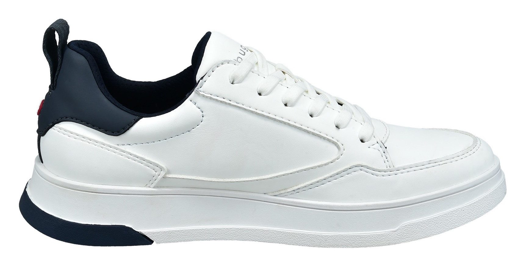 bugatti Keilsneaker, Freizeitschuh, Halbschuh, Schnürer mit Kontrastbesatz