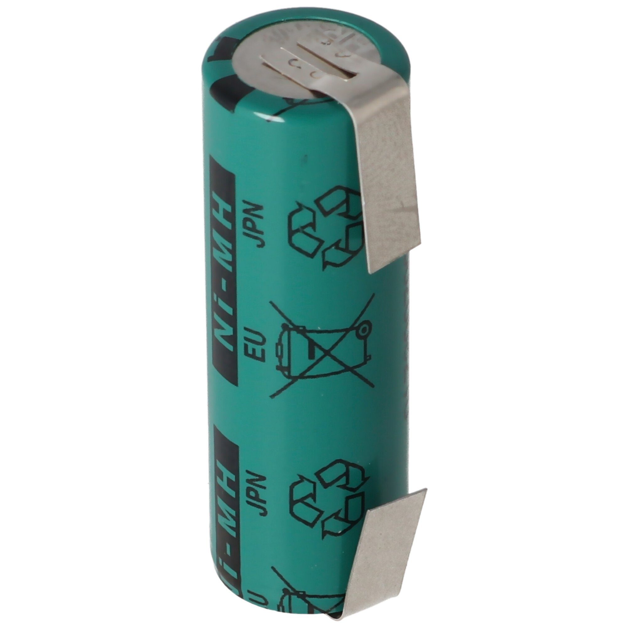 Akku 1100mAh 4/5AA (1,2 1,2 FDK Akku NiMH Industriea mAh Sanyo mit U-Form, Lötfahnen Volt V) 1100