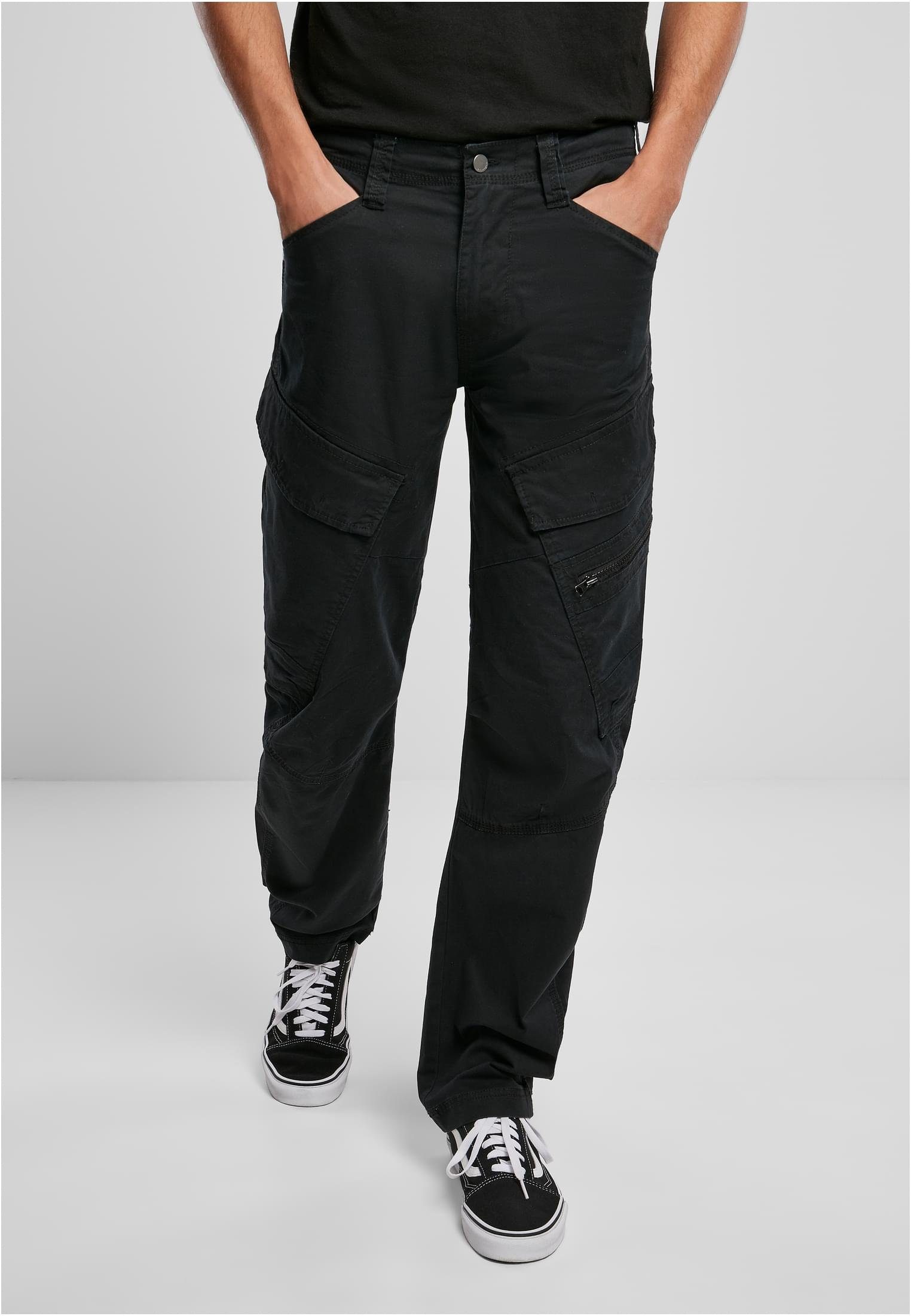 Brandit Cargohose Herren Adven Fit Slim black (1-tlg) Pants Cargo