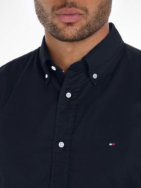 Tommy Hilfiger Kurzarmhemd FLEX POPLIN RF SHIRT S/S mit Hemdblusenkragen