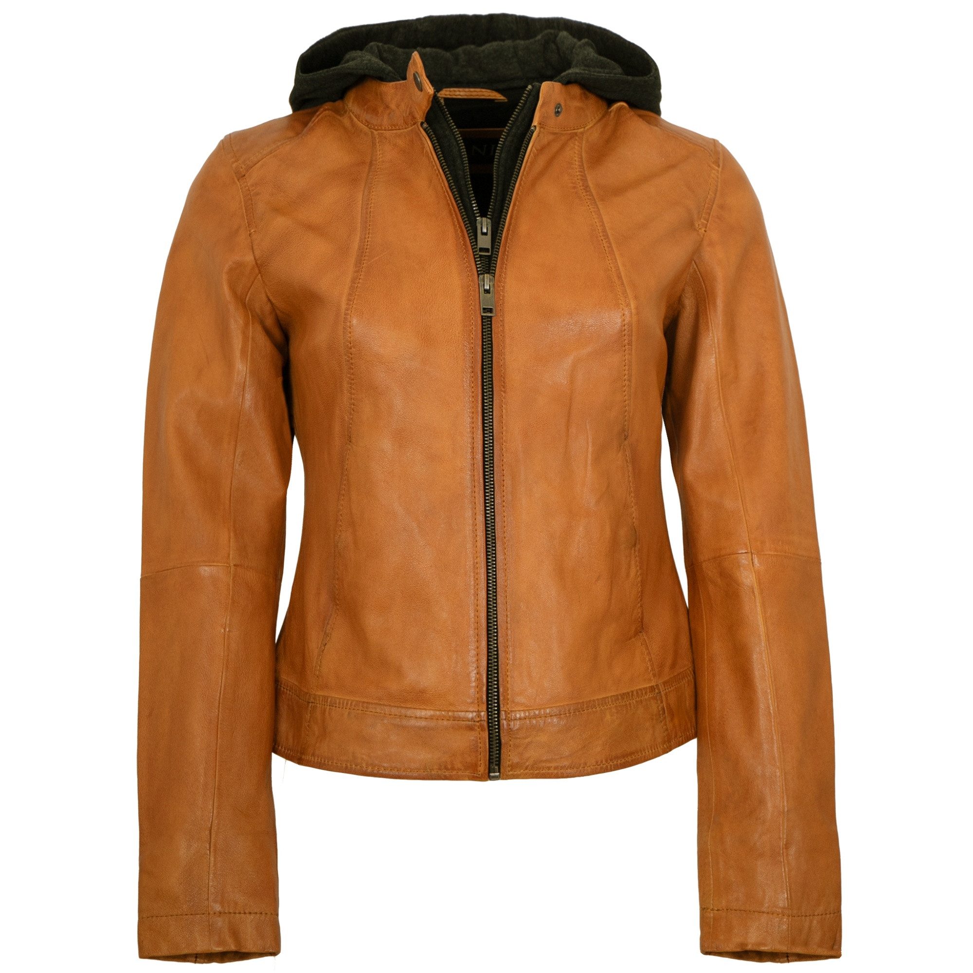 Jilani Lederjacke Ashley Jilani Collection - Damen Lederjacke Lammnappa Kap günstig online kaufen